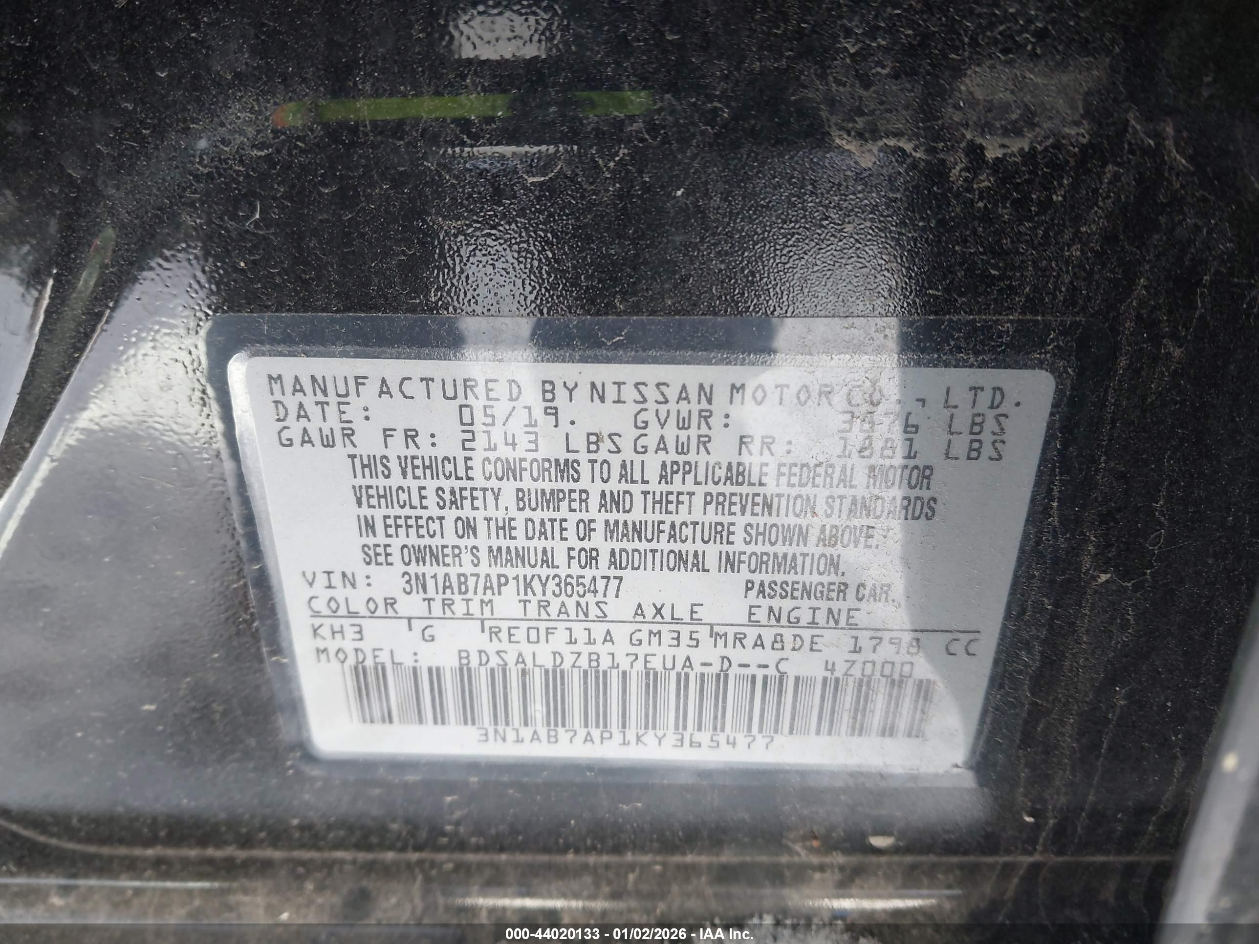 NISSAN SENTRA image 9