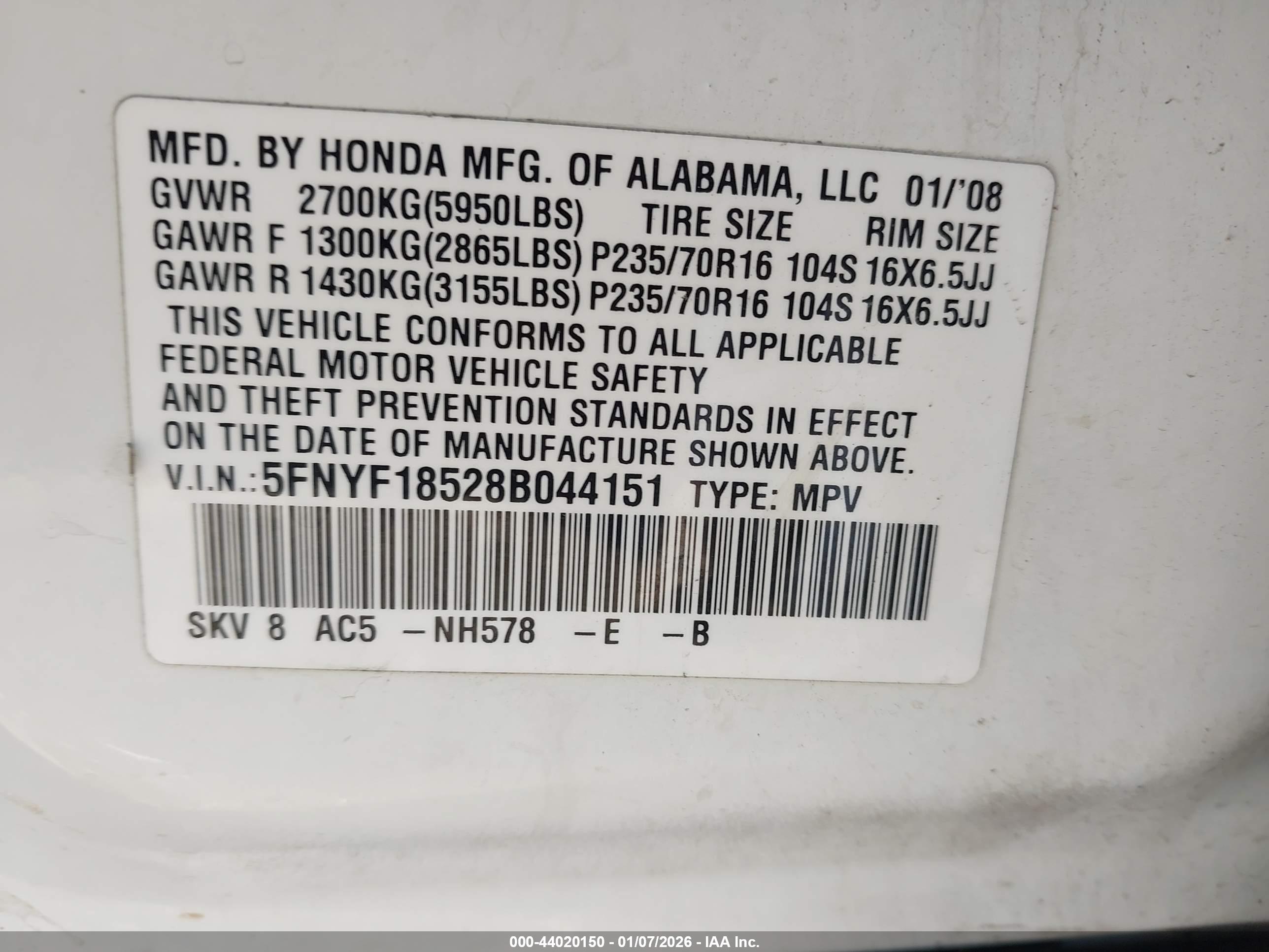 HONDA PILOT image 9