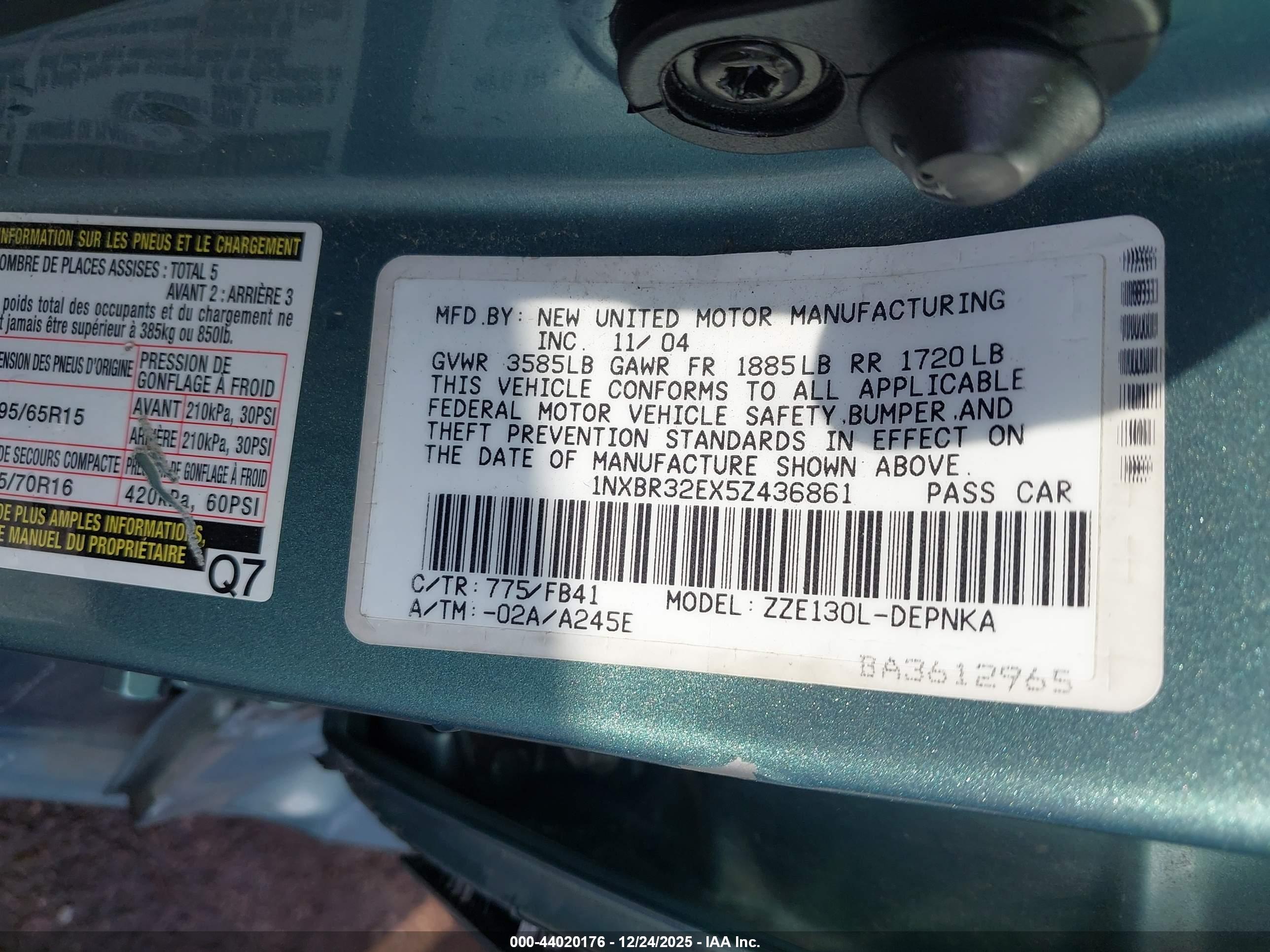 TOYOTA COROLLA image 9