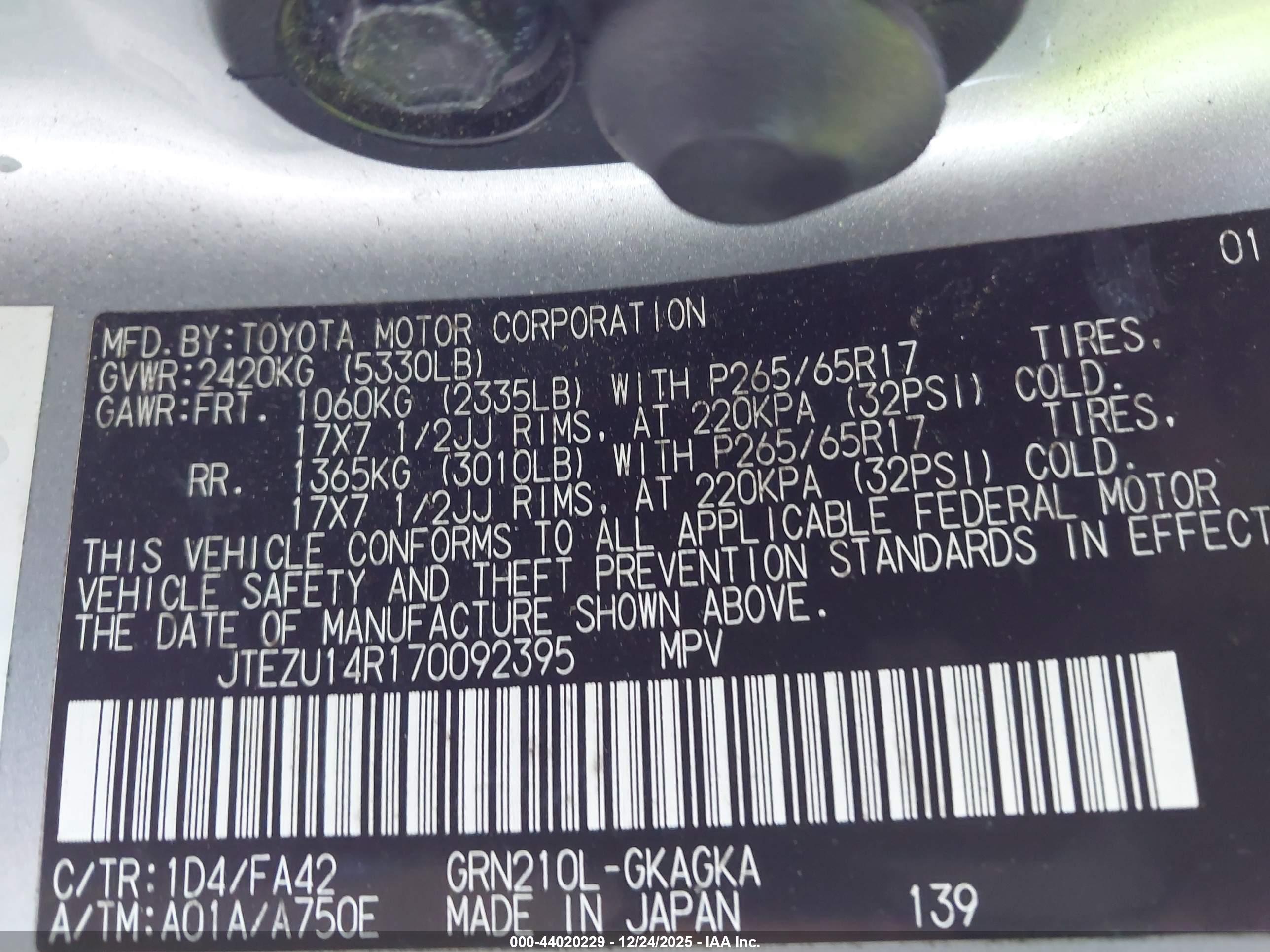 TOYOTA 4RUNNER image 9