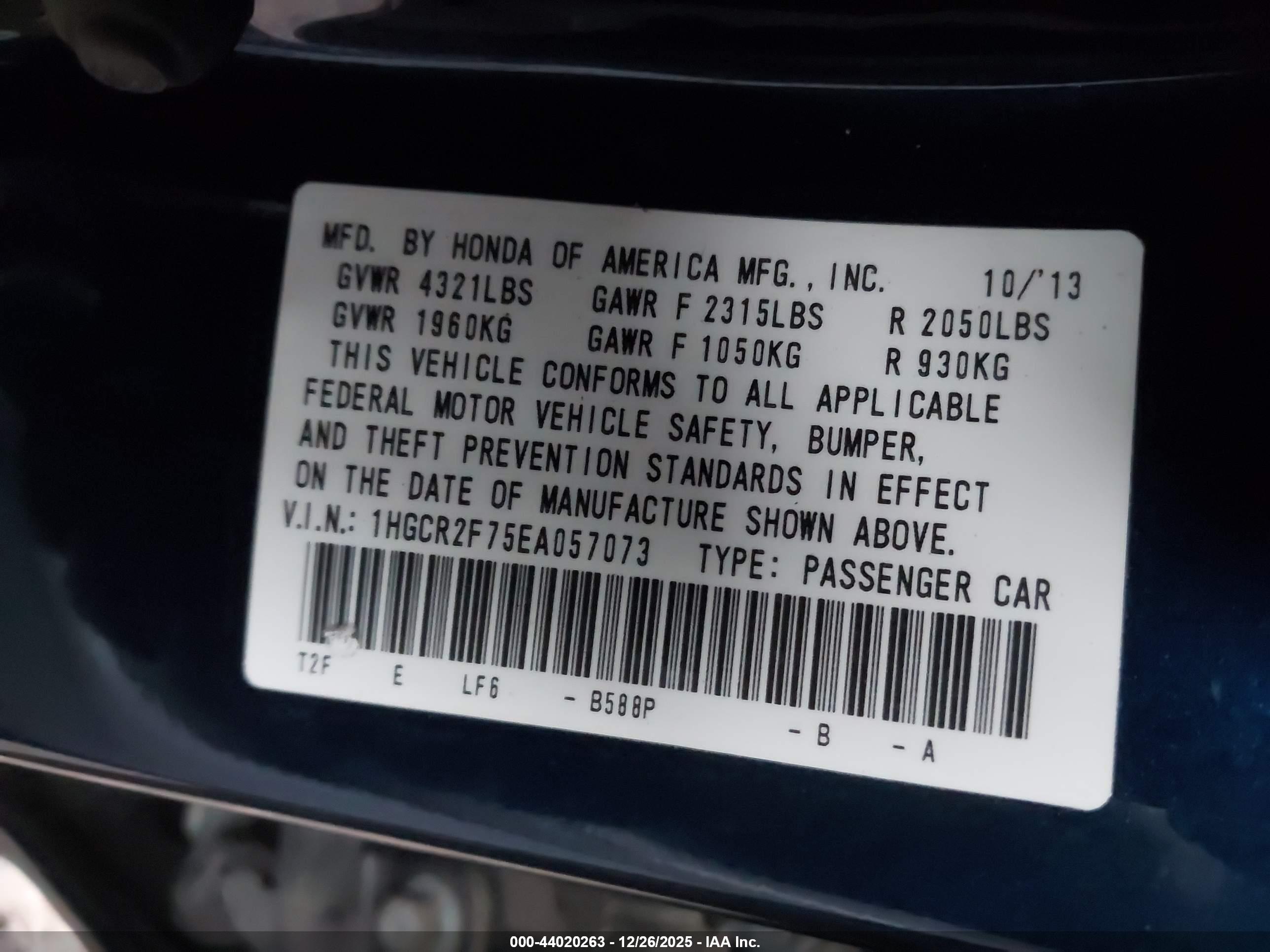 HONDA ACCORD image 9