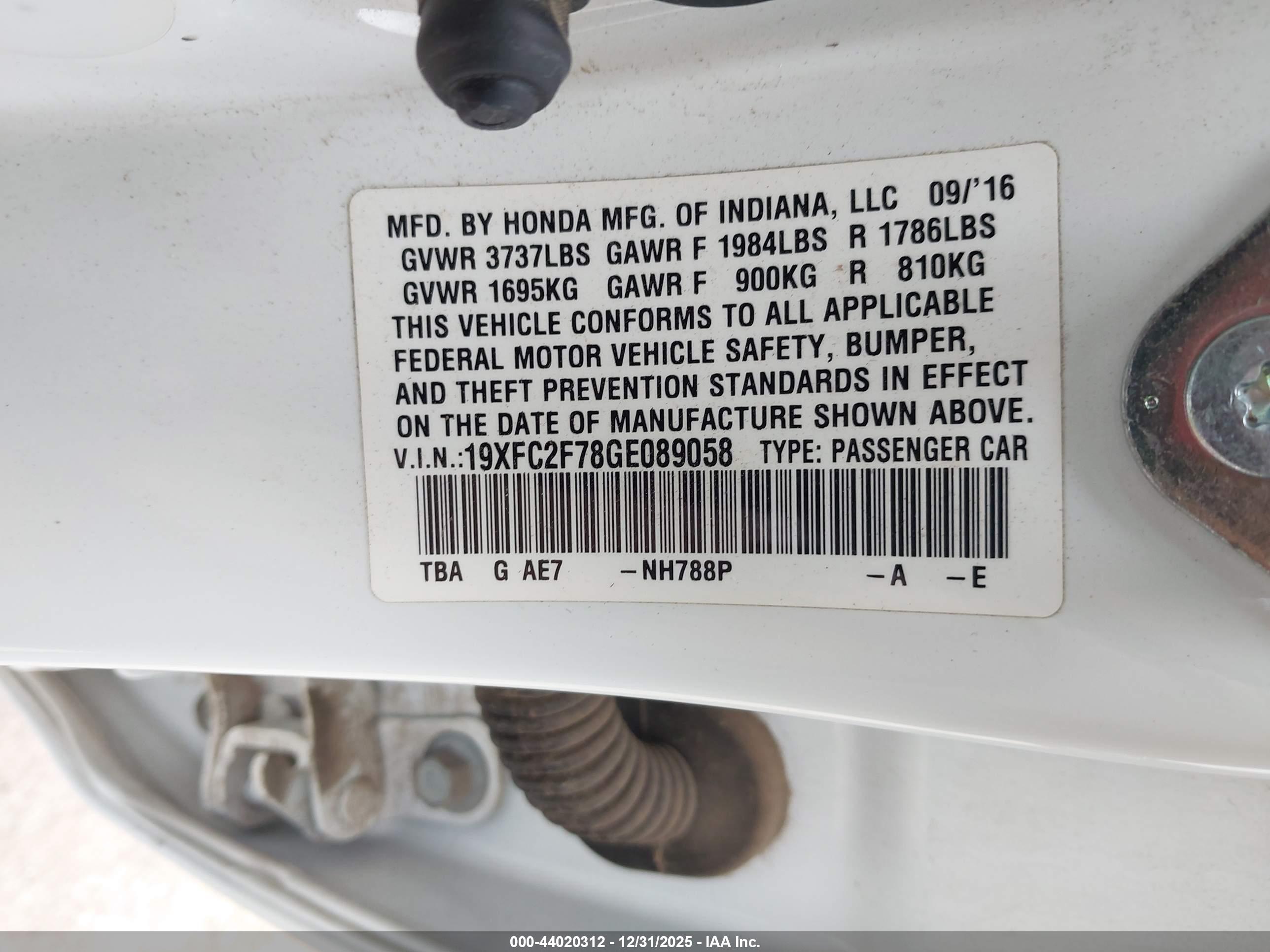 HONDA CIVIC image 9