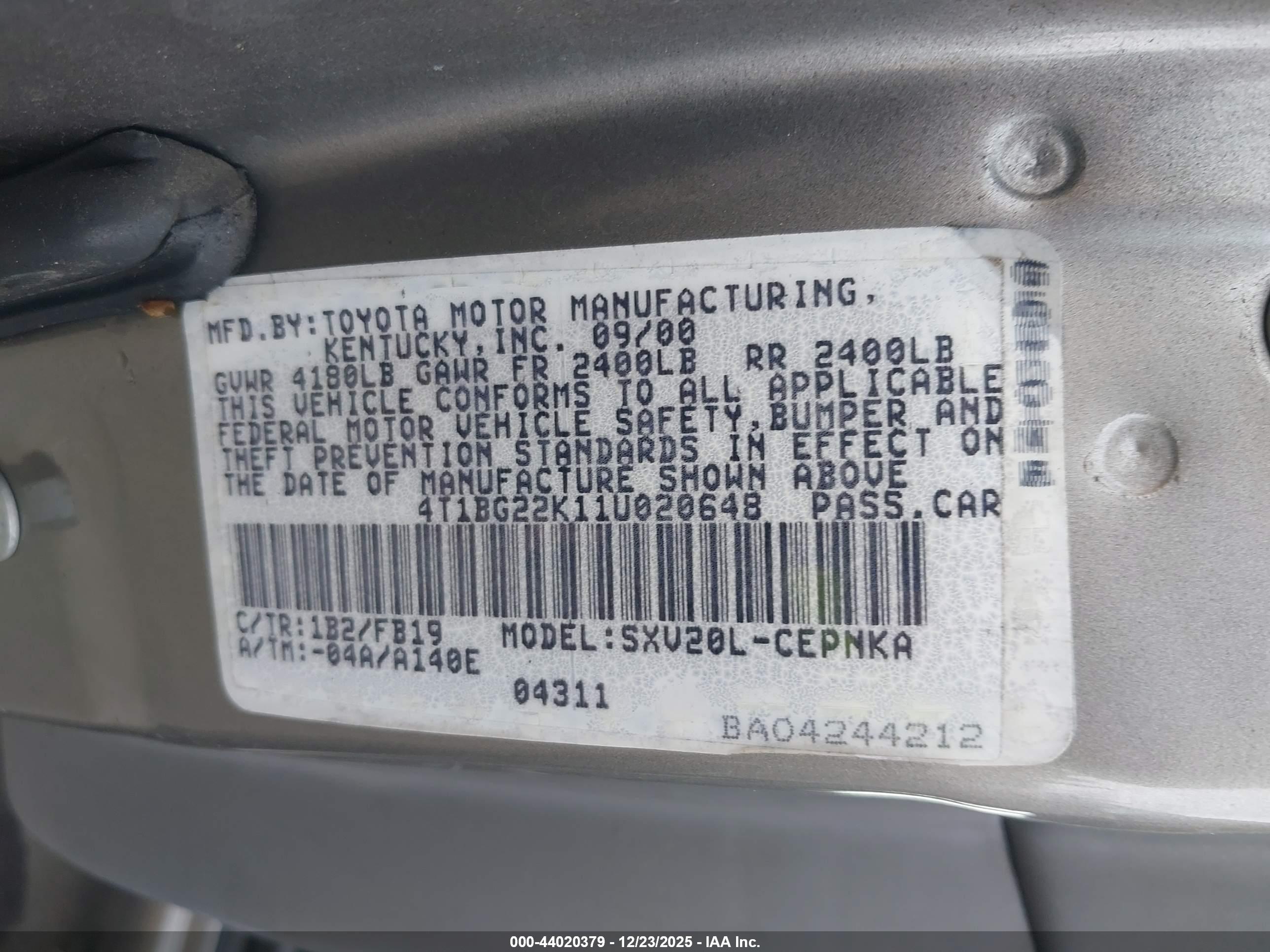 TOYOTA CAMRY image 9