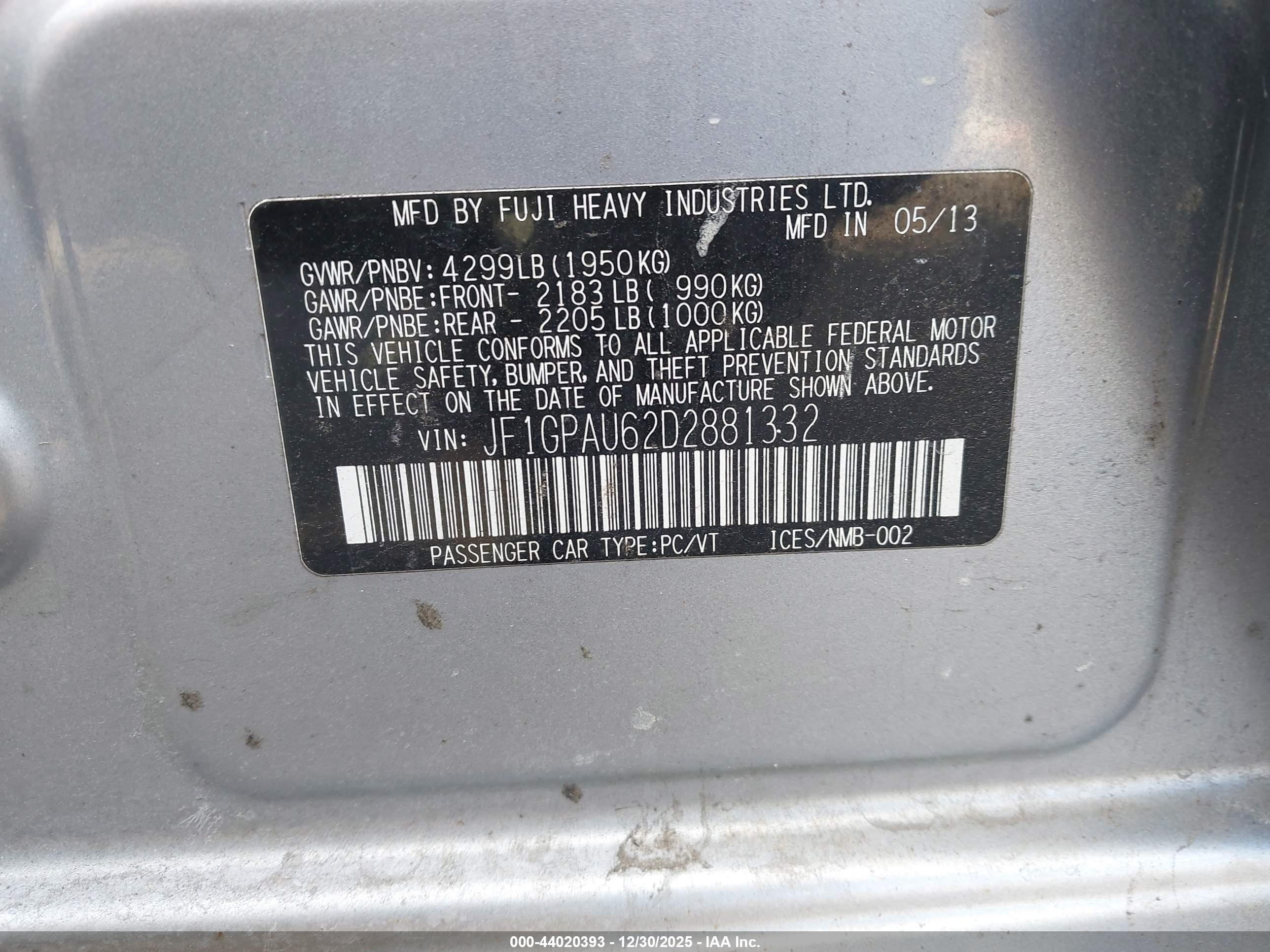 SUBARU IMPREZA image 9