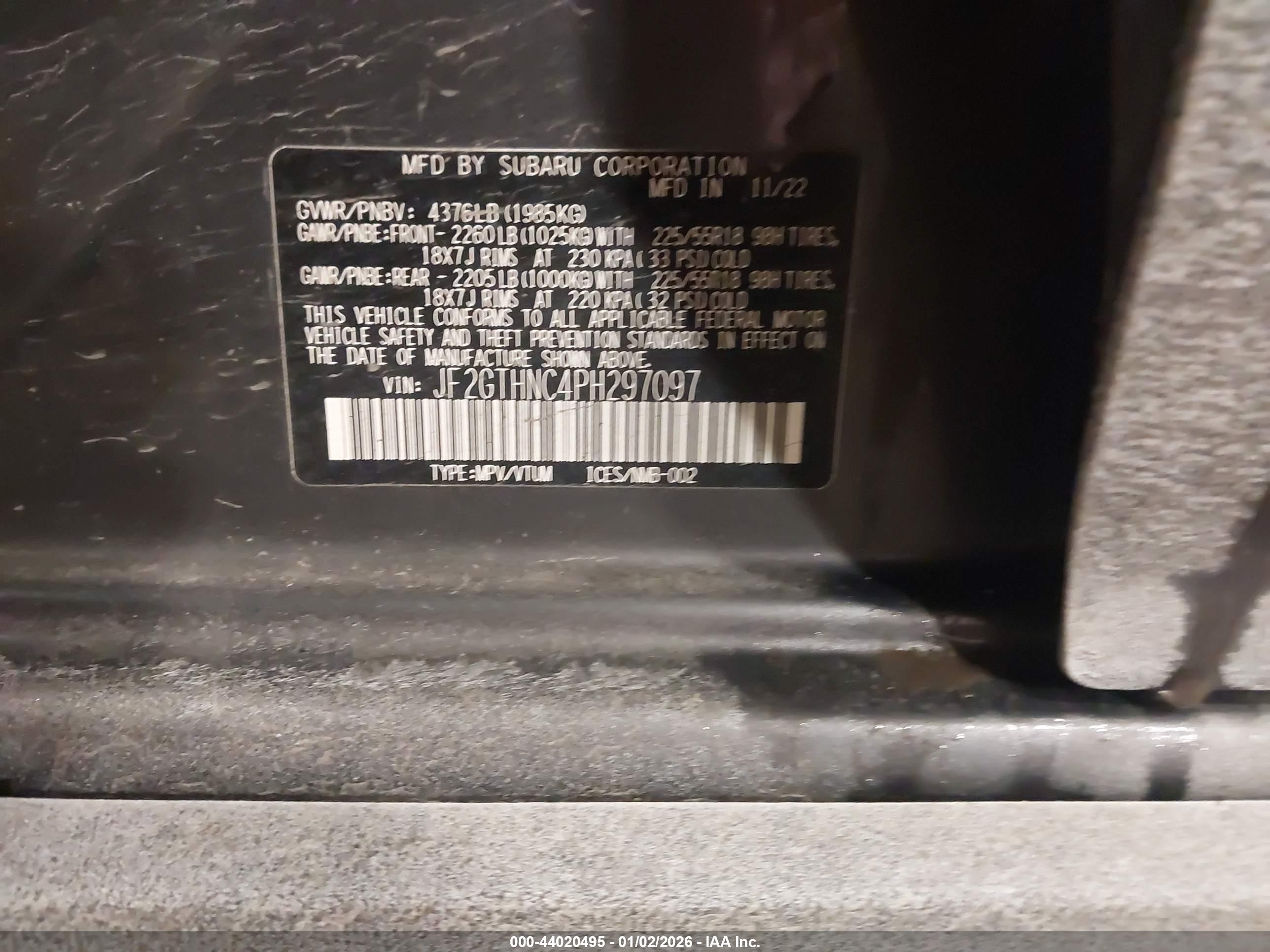 SUBARU CROSSTREK image 9