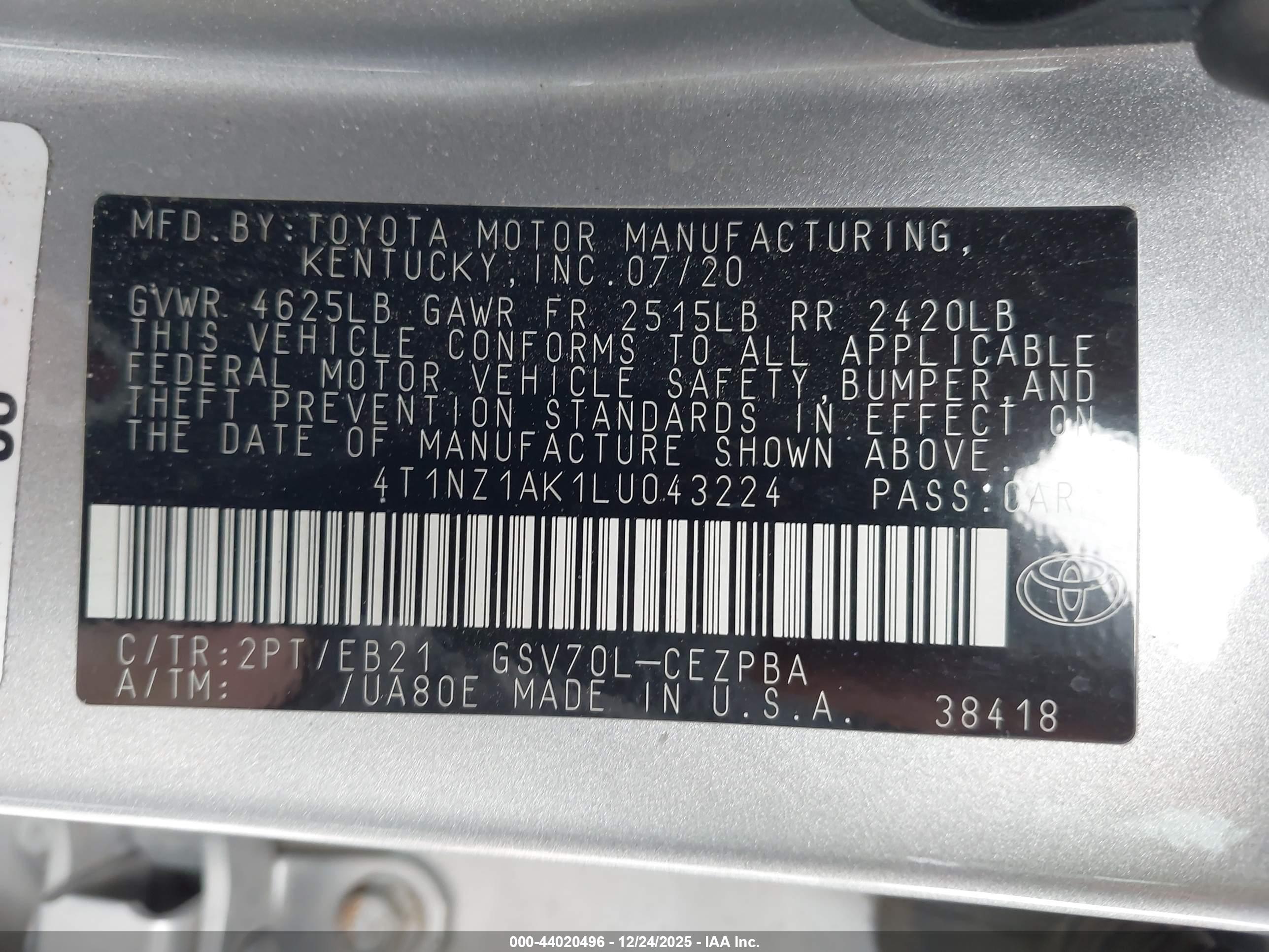 TOYOTA CAMRY image 9