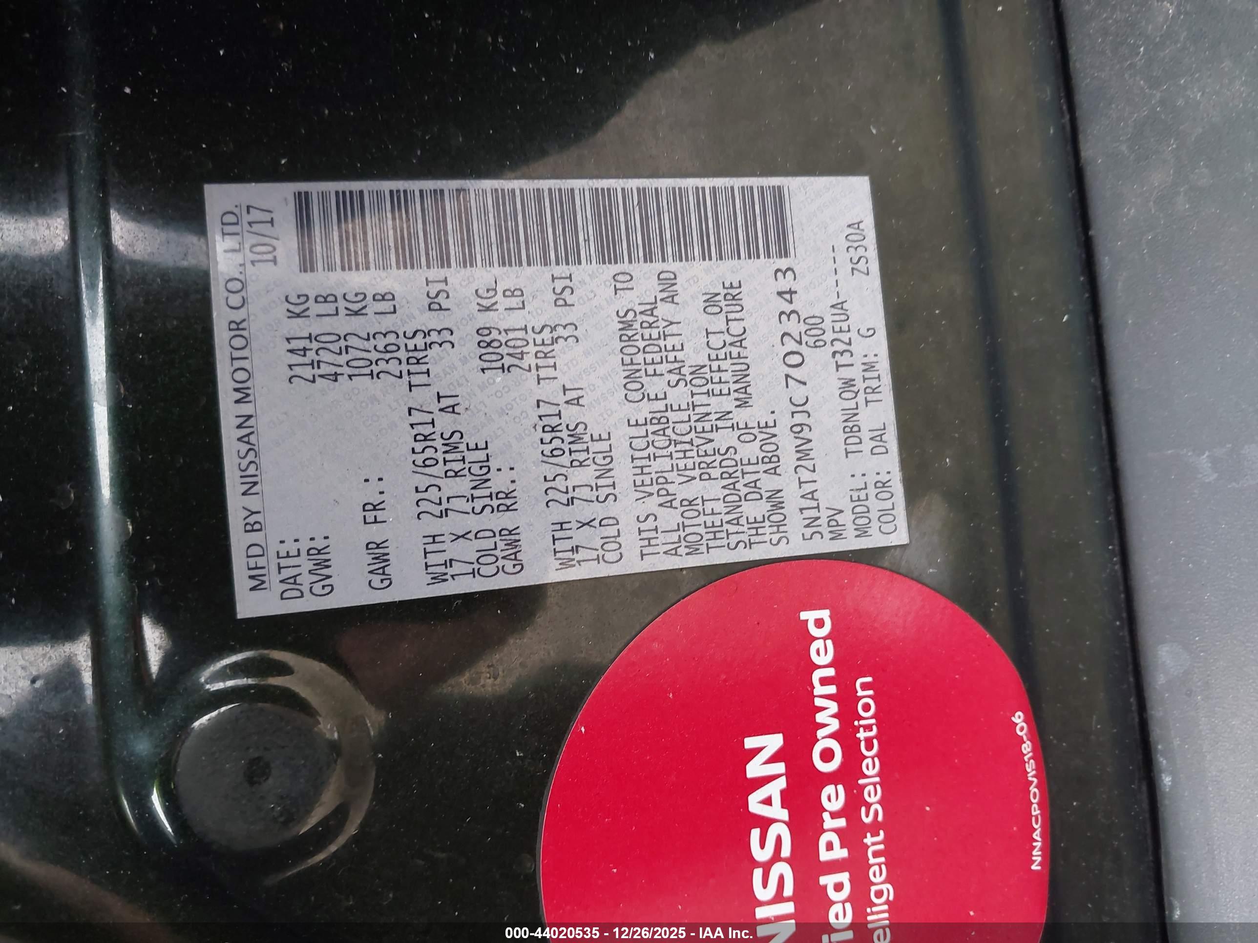 NISSAN ROGUE image 9
