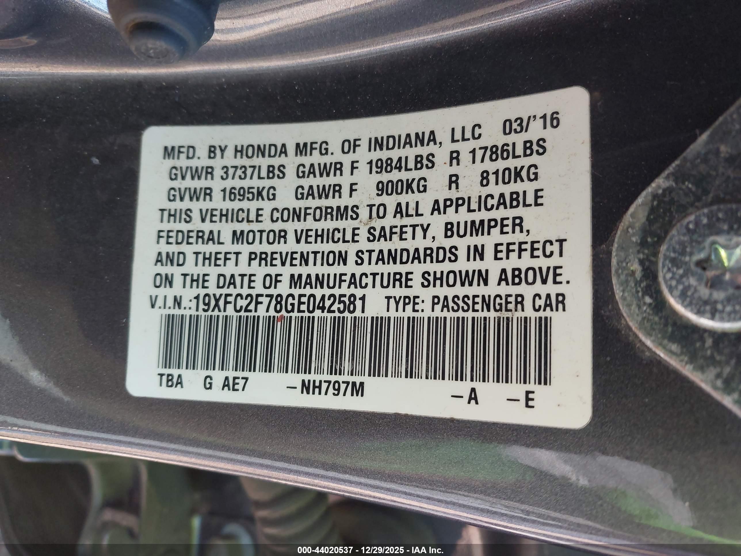 HONDA CIVIC image 9