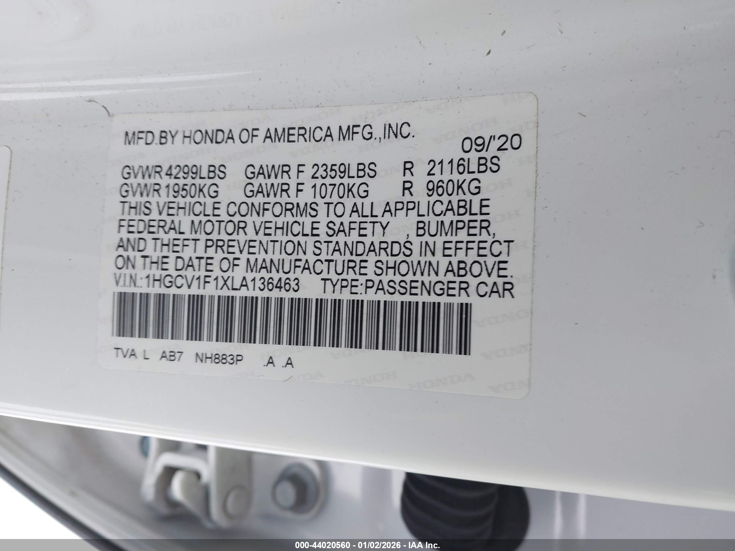 HONDA ACCORD image 9