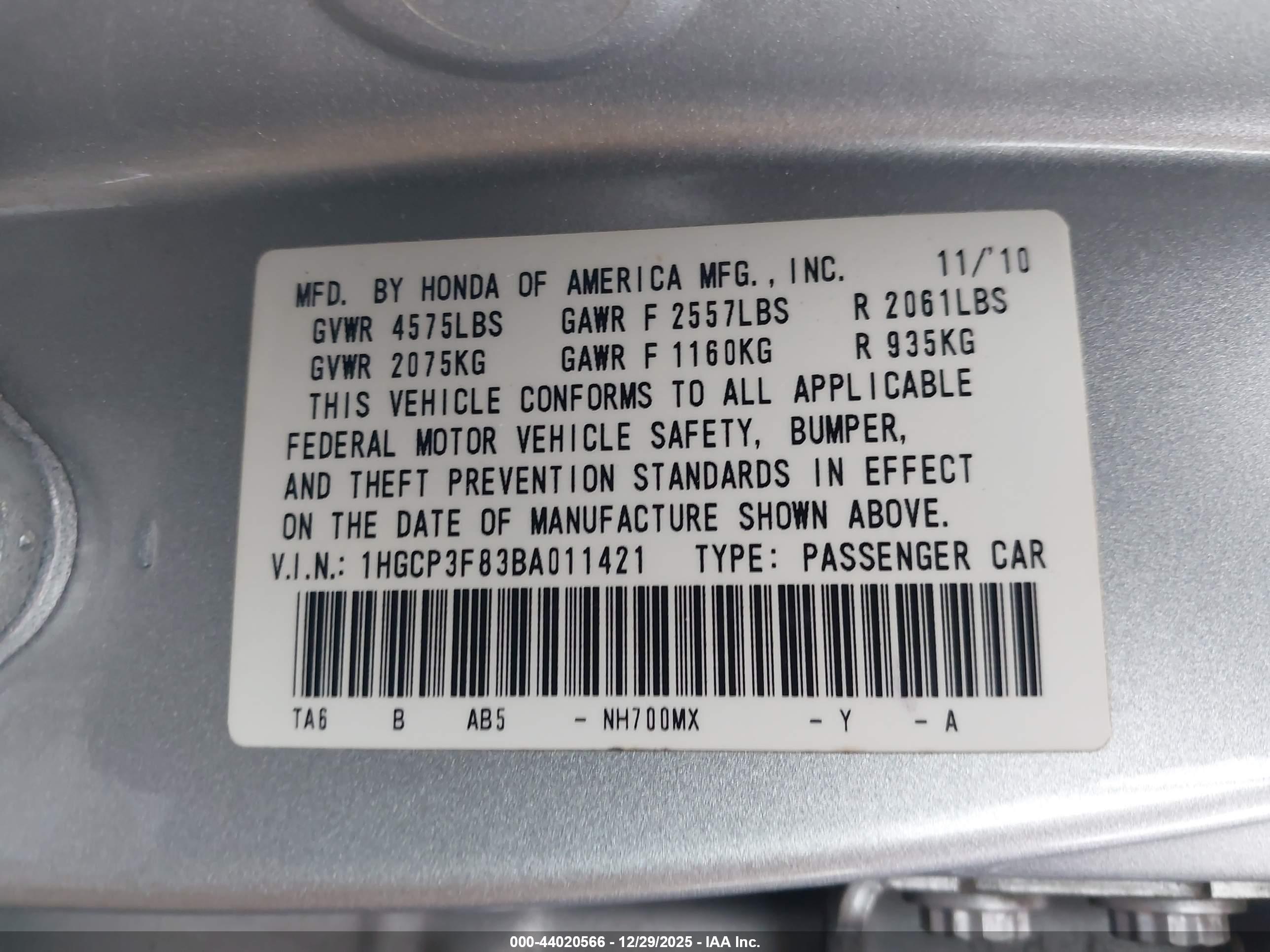 HONDA ACCORD image 9