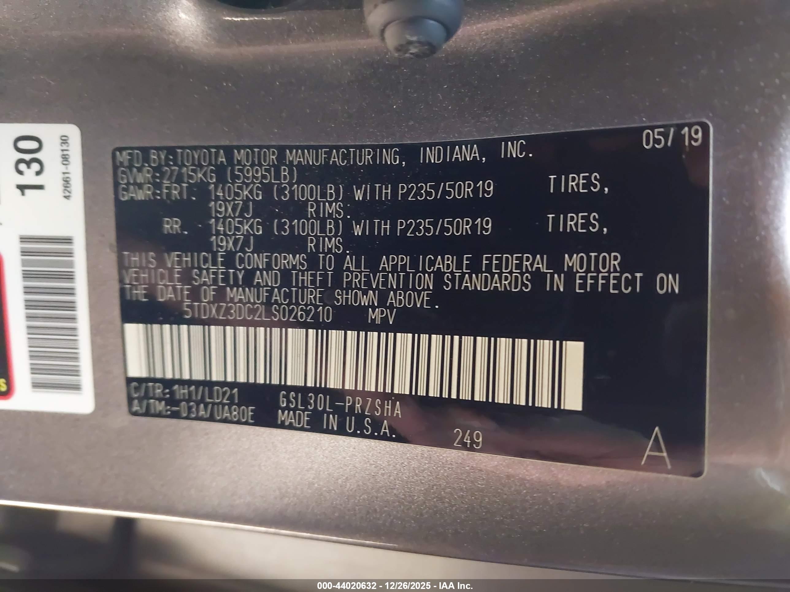 TOYOTA SIENNA image 9