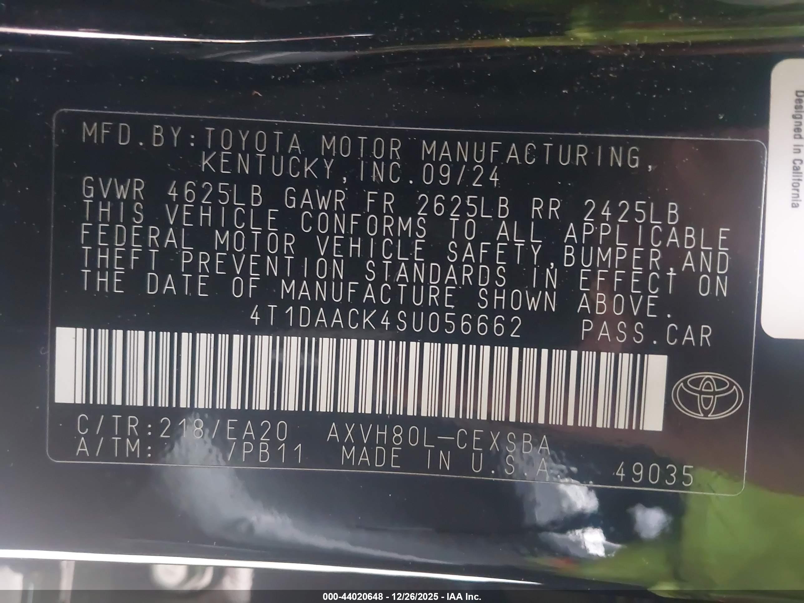 TOYOTA CAMRY image 9