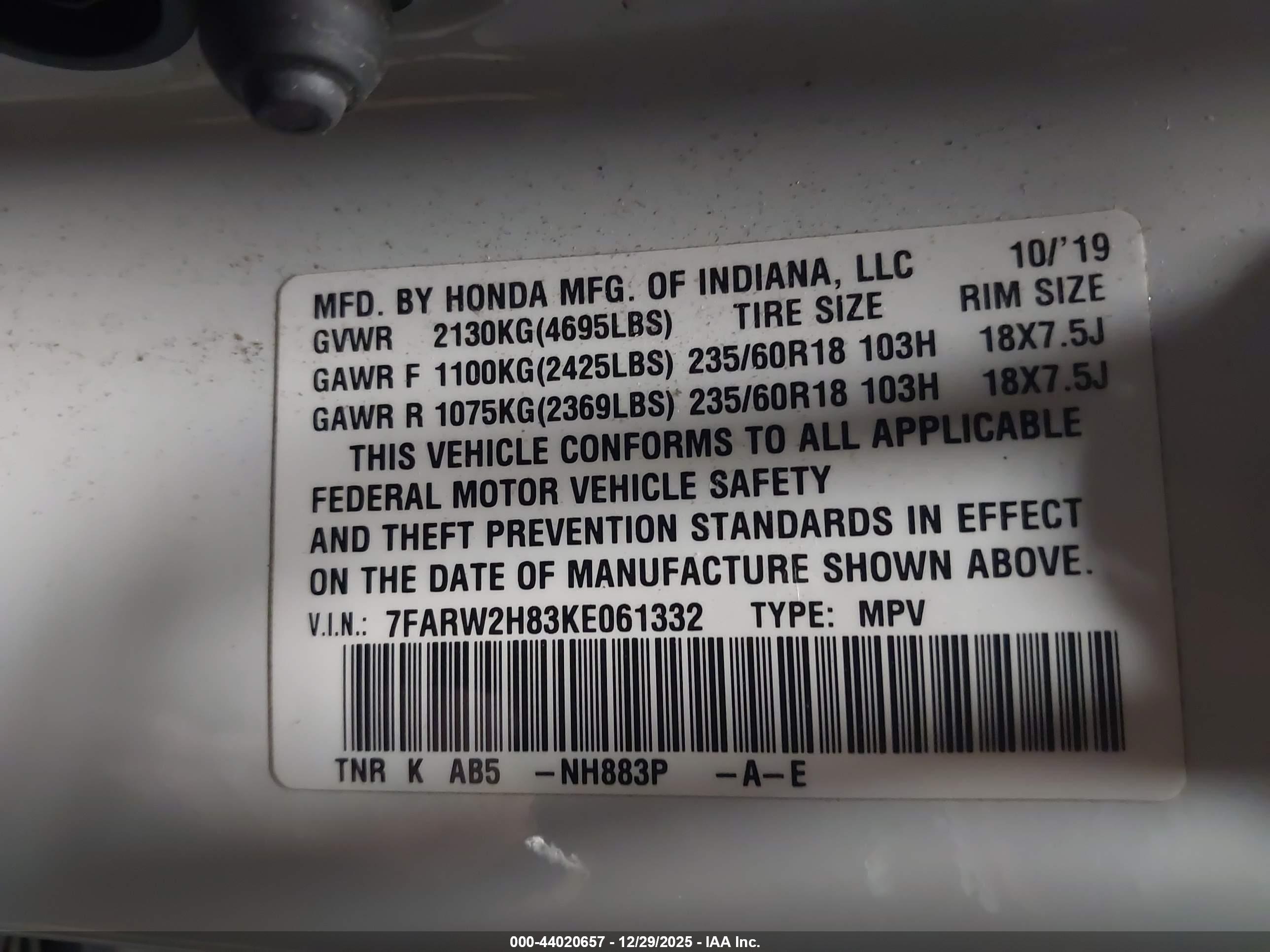 HONDA CR-V image 9