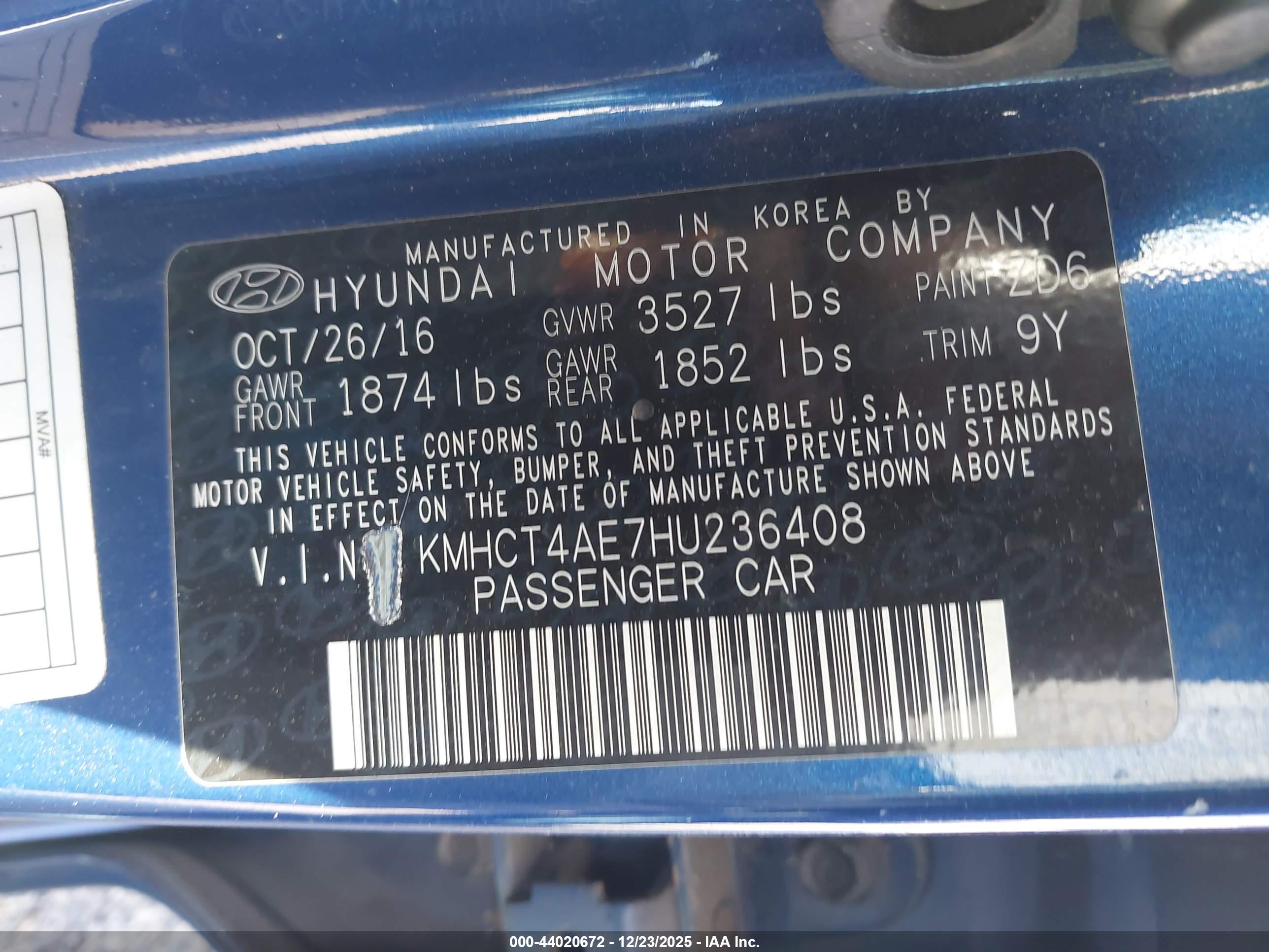 HYUNDAI ACCENT image 9