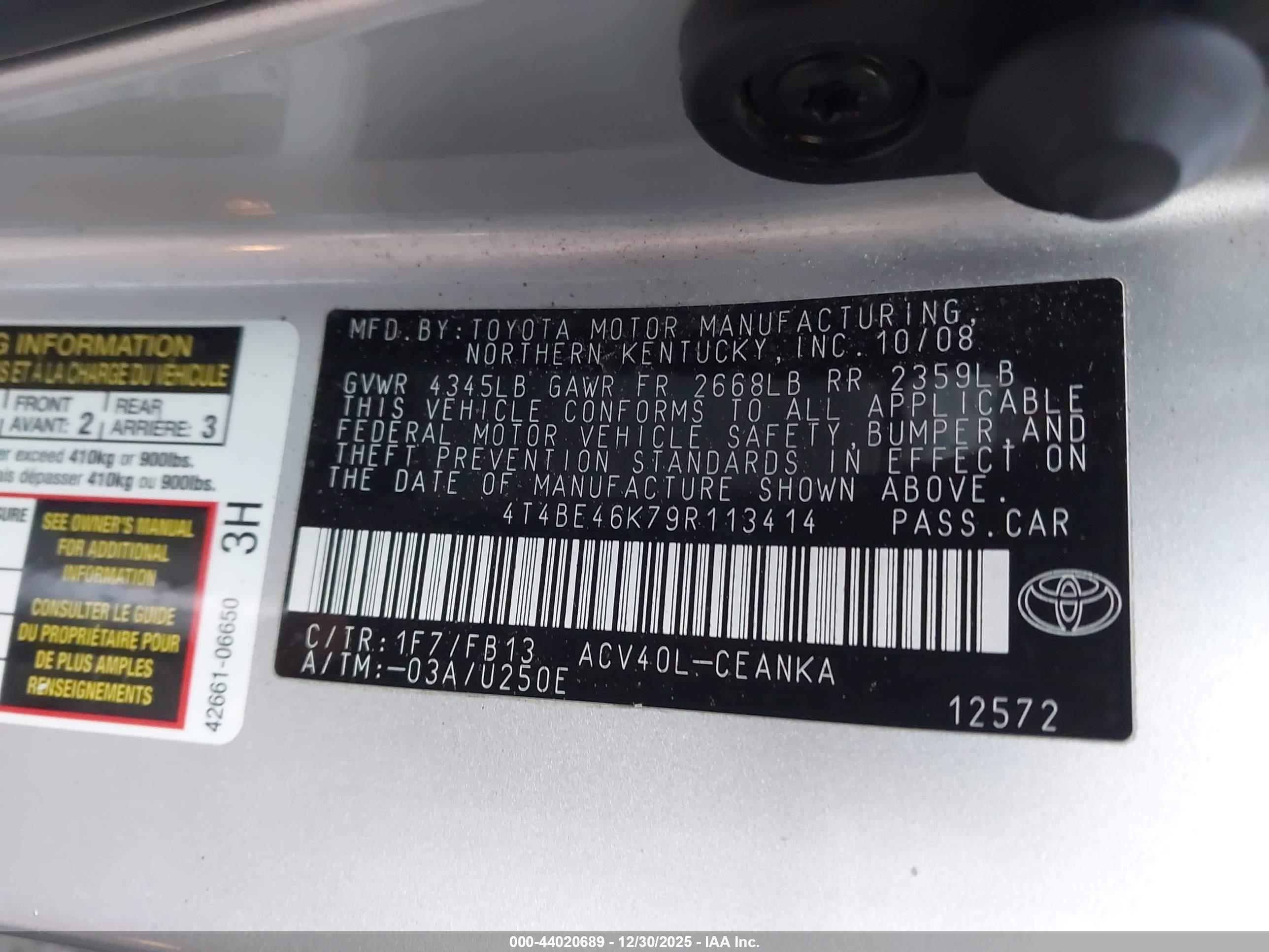 TOYOTA CAMRY image 9