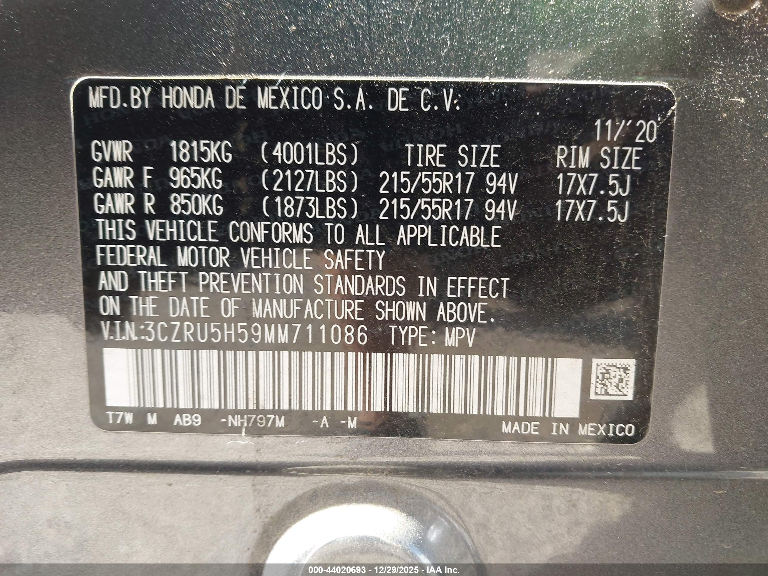 HONDA HR-V image 9