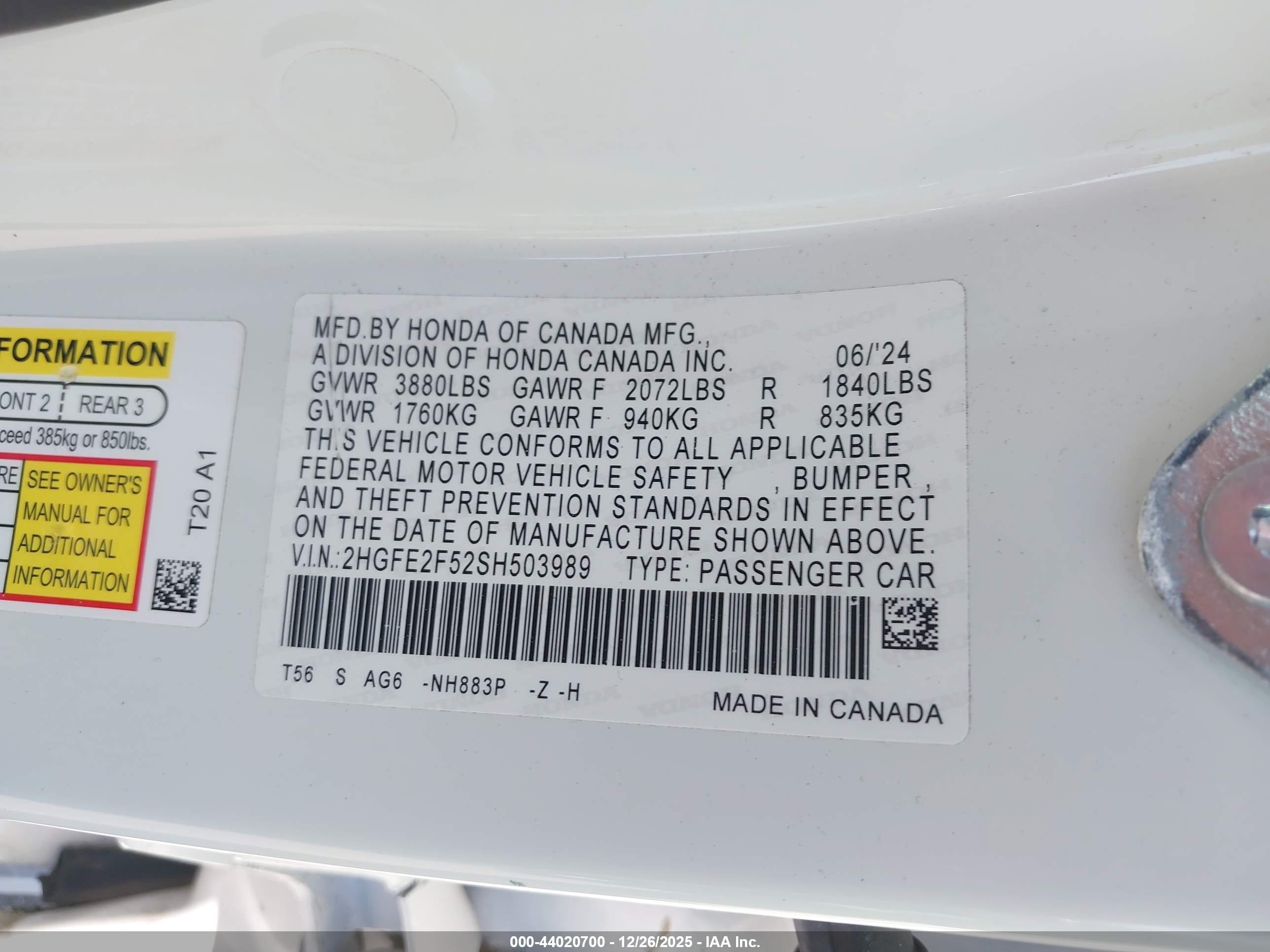 HONDA CIVIC image 9