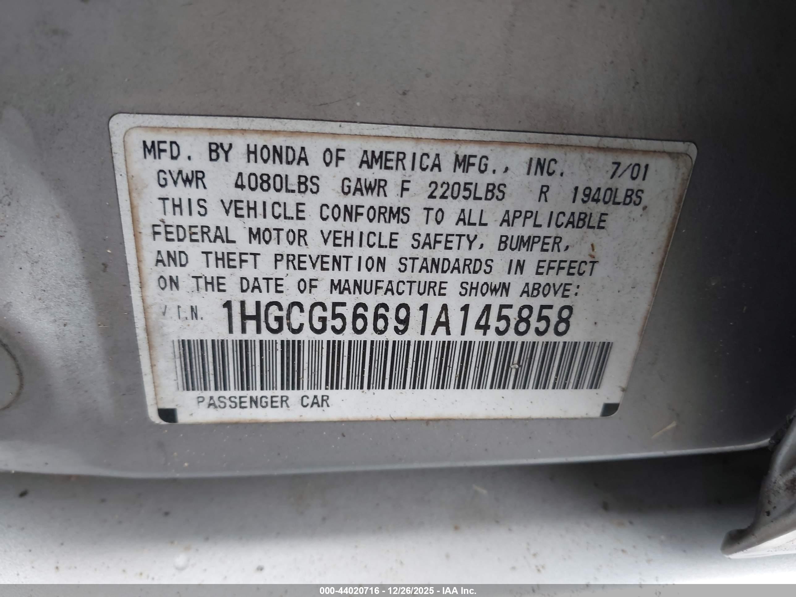 HONDA ACCORD image 9