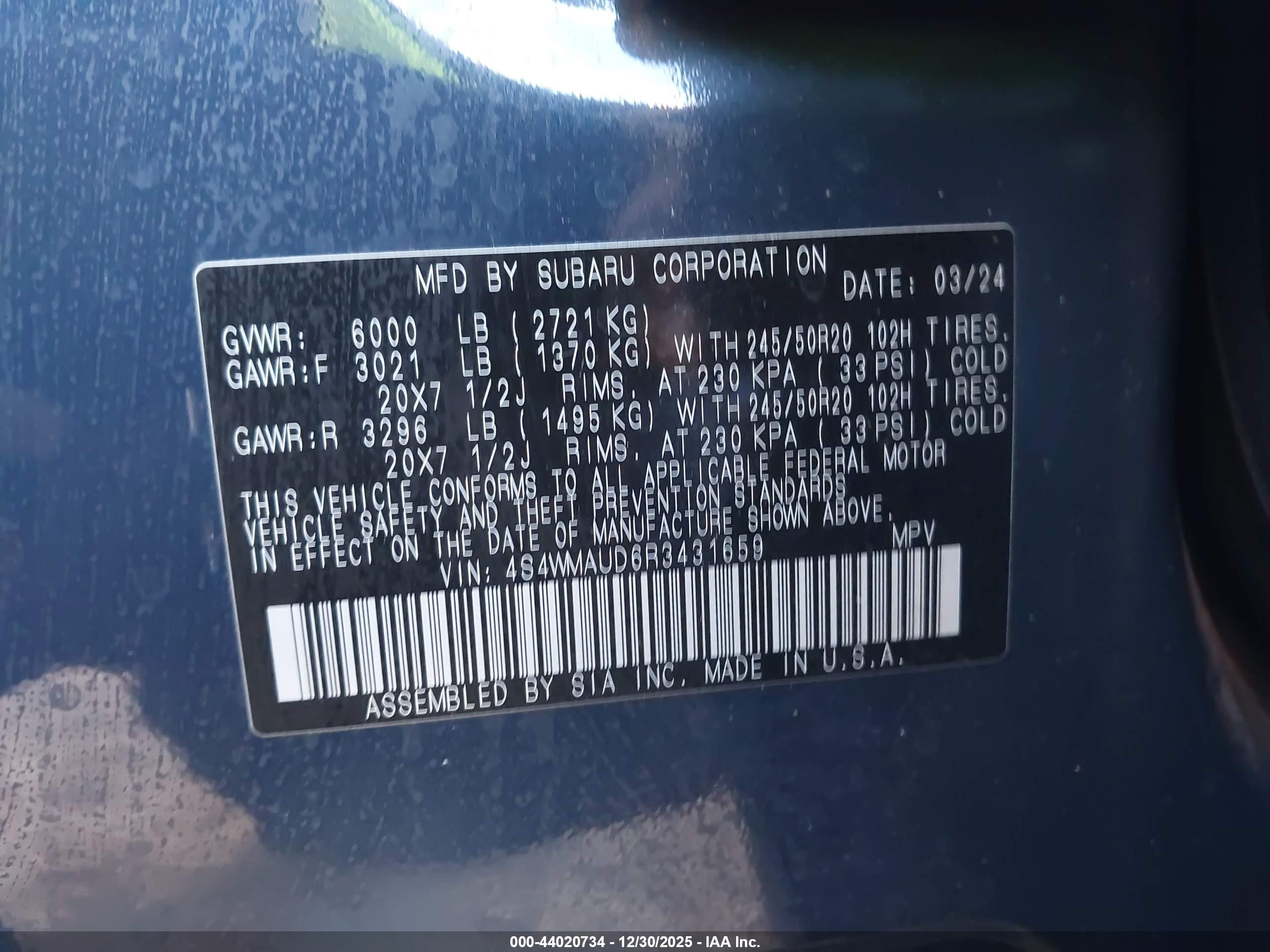 SUBARU ASCENT image 9