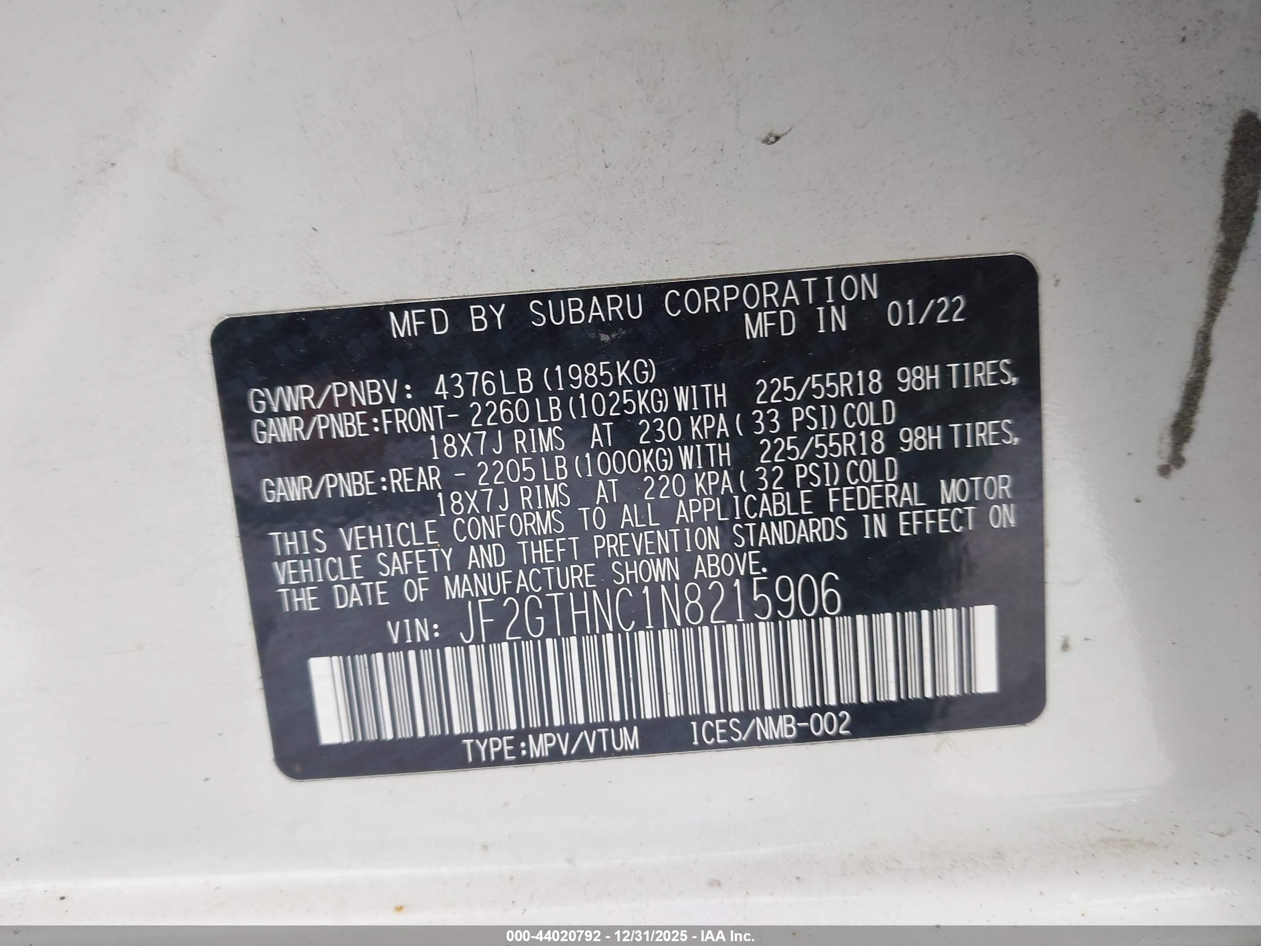 SUBARU CROSSTREK image 9