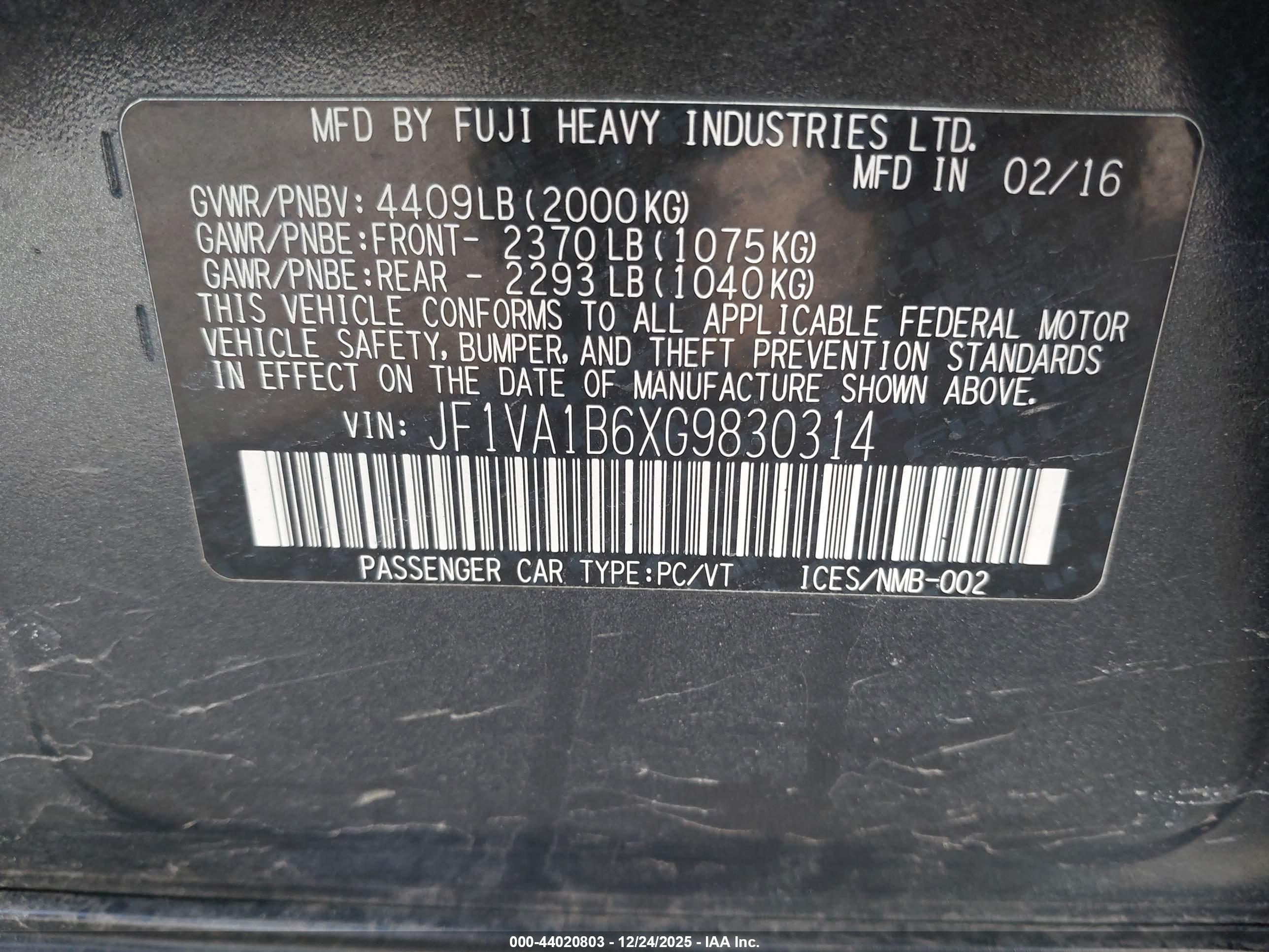 SUBARU WRX image 9