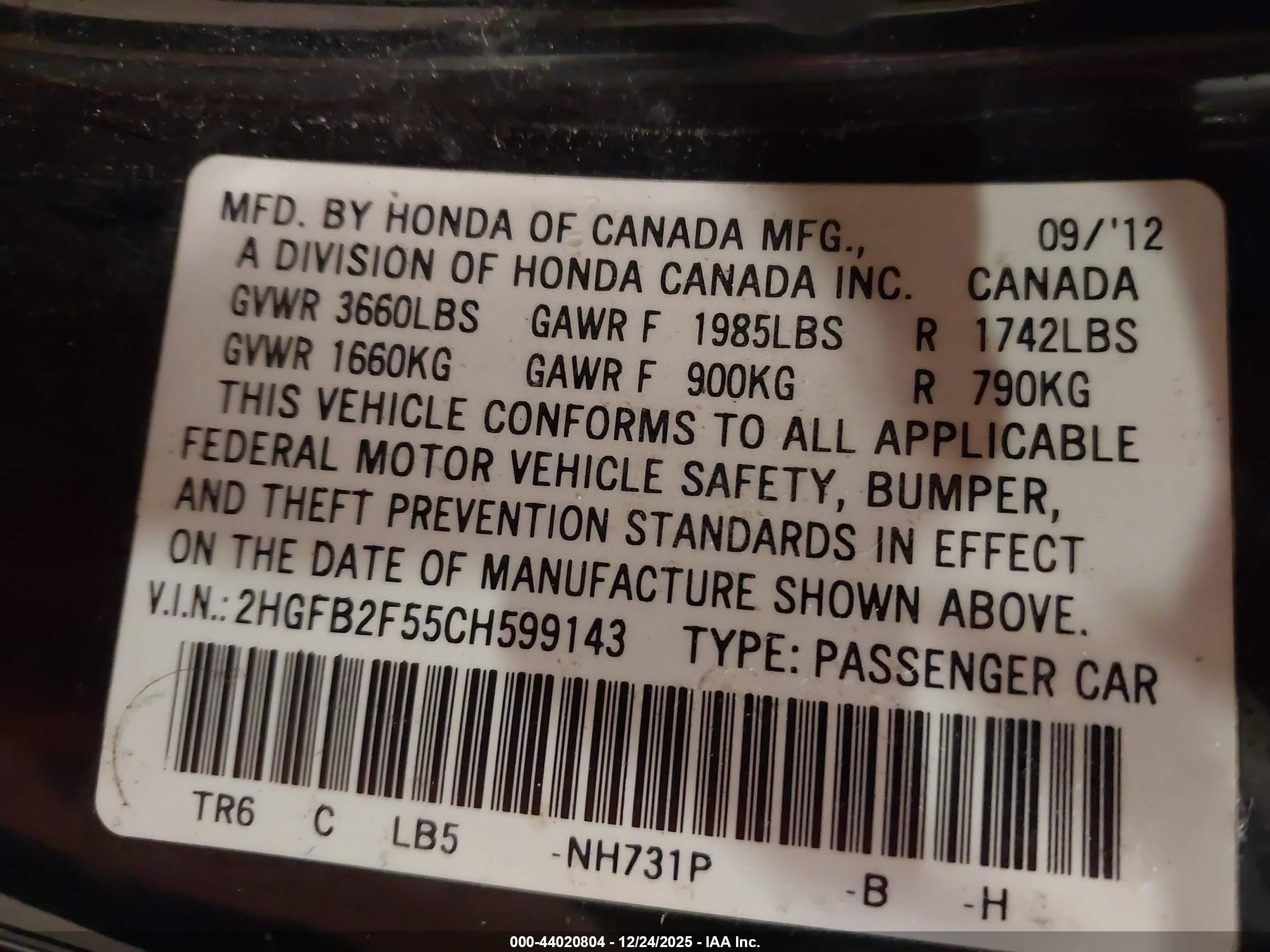 HONDA CIVIC image 9