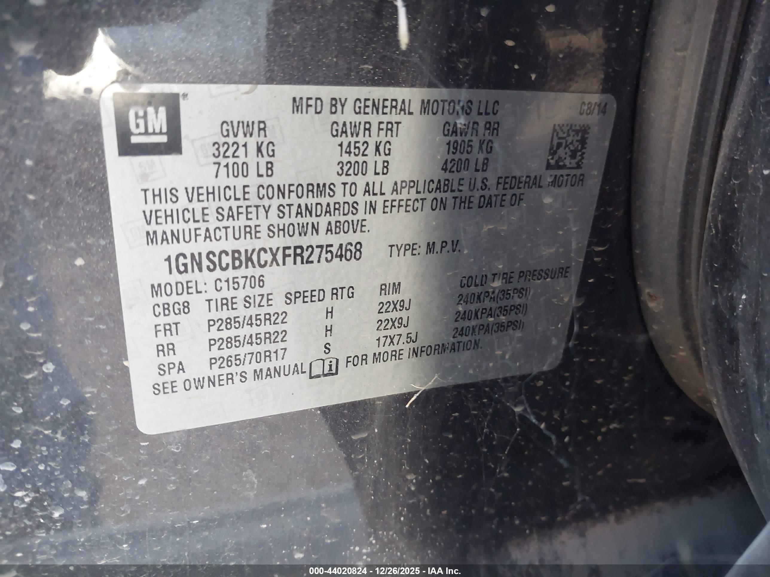 CHEVROLET TAHOE image 9