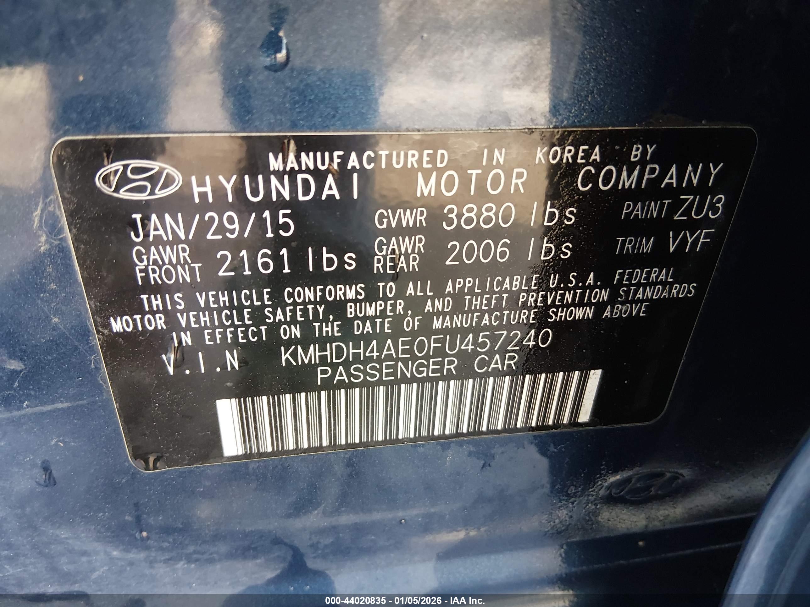 HYUNDAI ELANTRA image 9