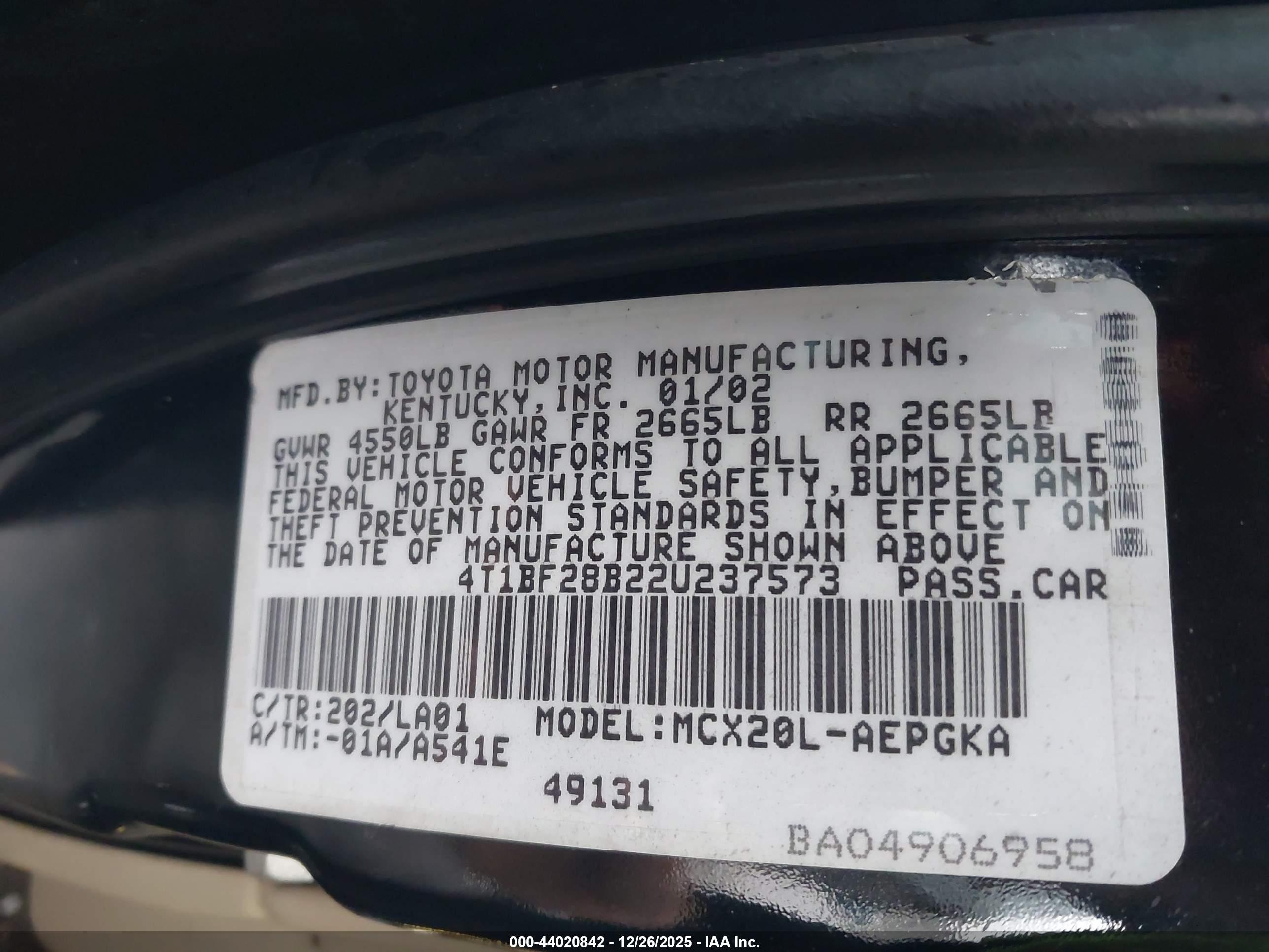 TOYOTA AVALON image 9