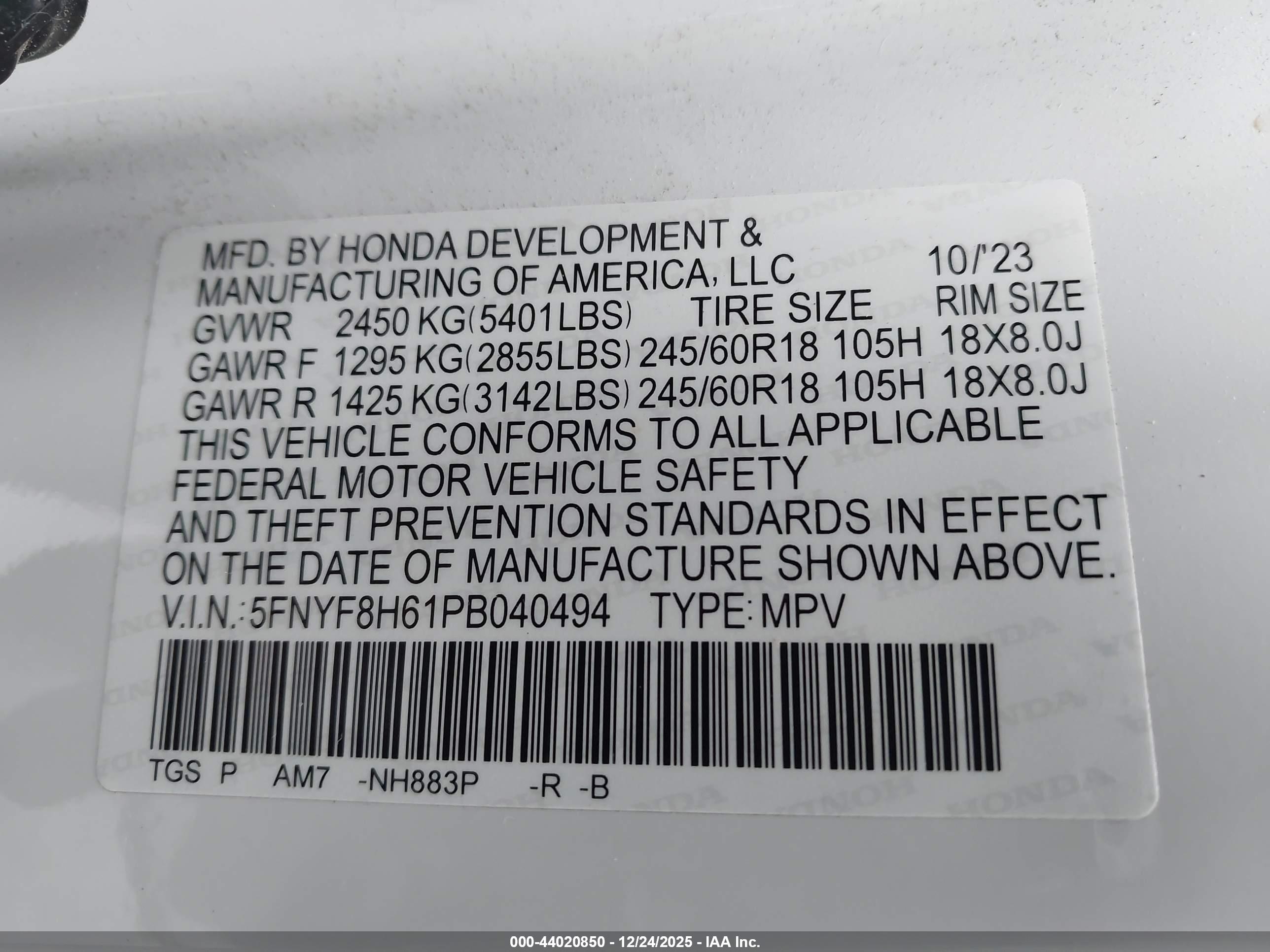 HONDA PASSPORT image 9