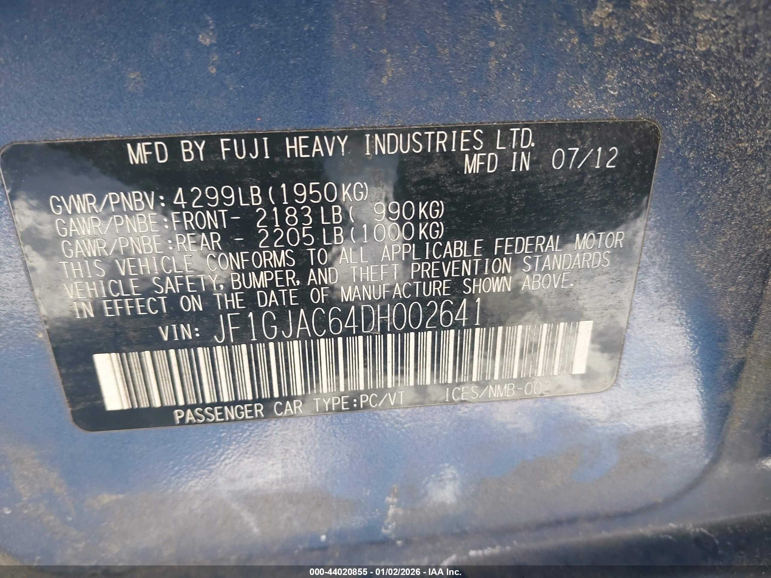 SUBARU IMPREZA image 9