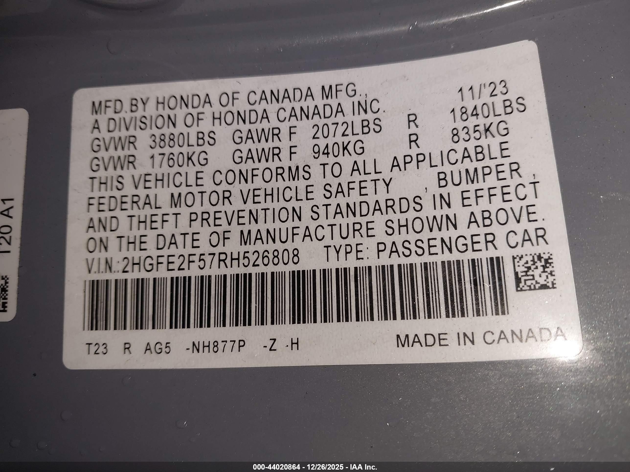HONDA CIVIC image 9