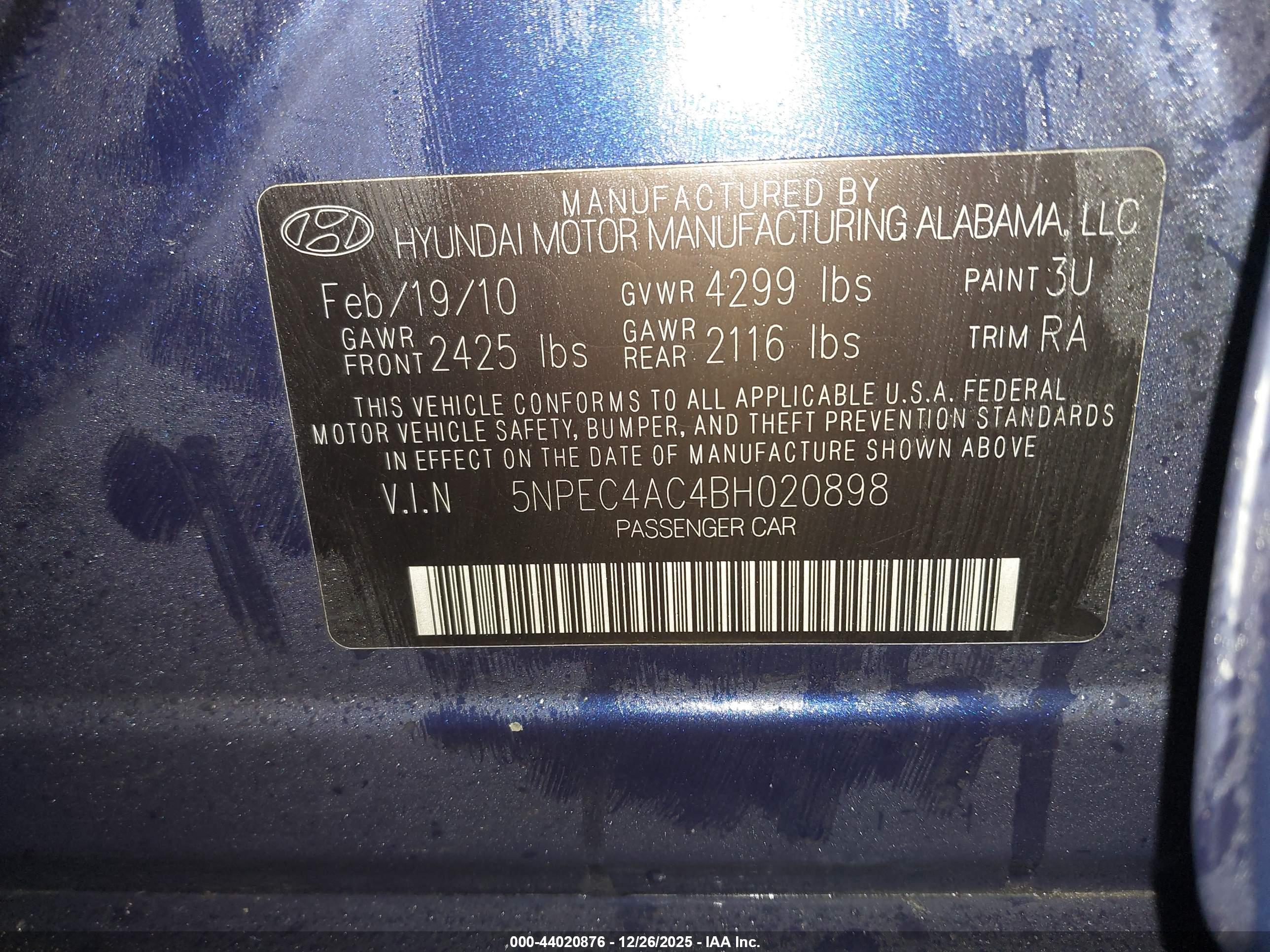 HYUNDAI SONATA image 9