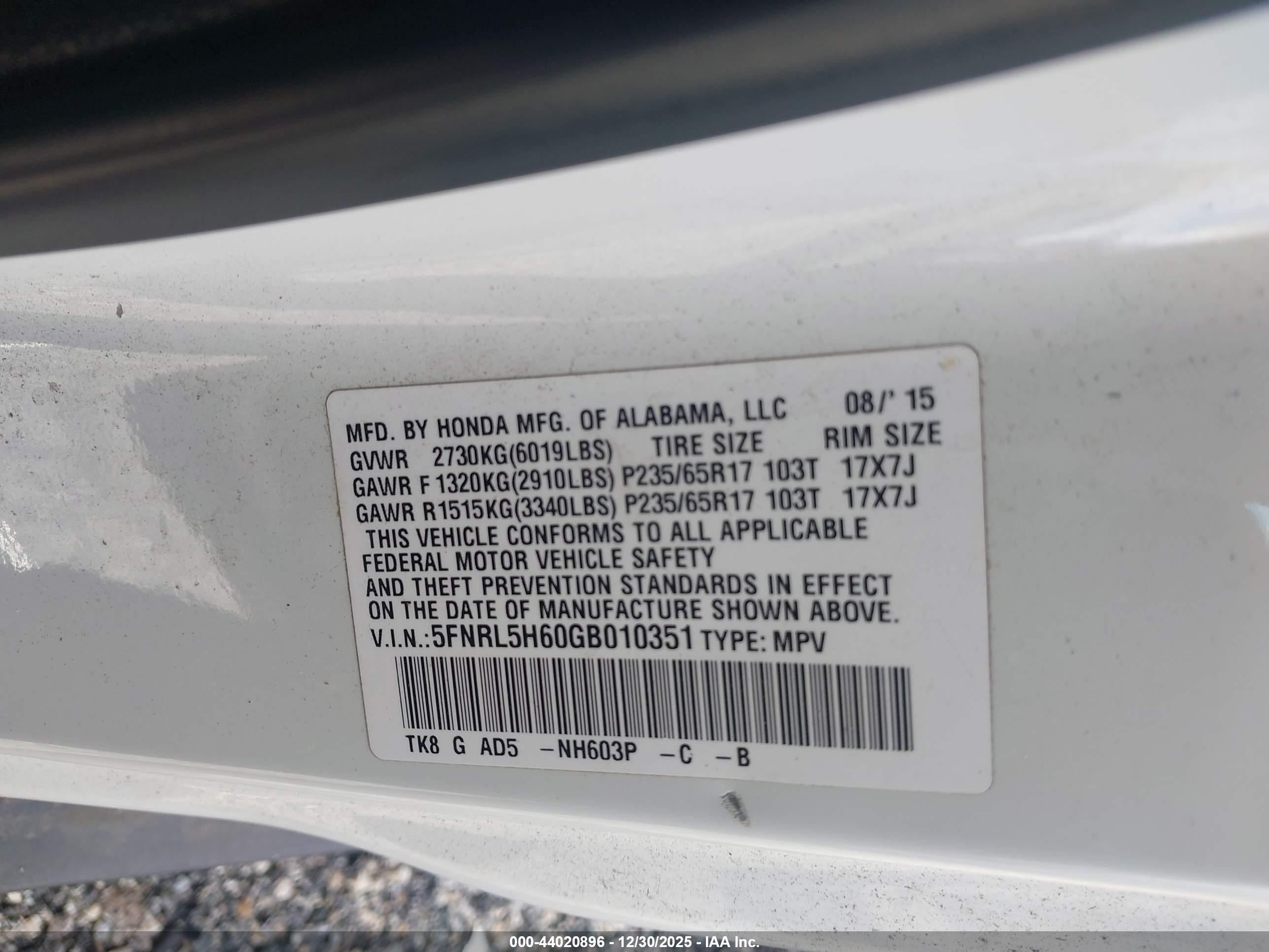 HONDA ODYSSEY image 9
