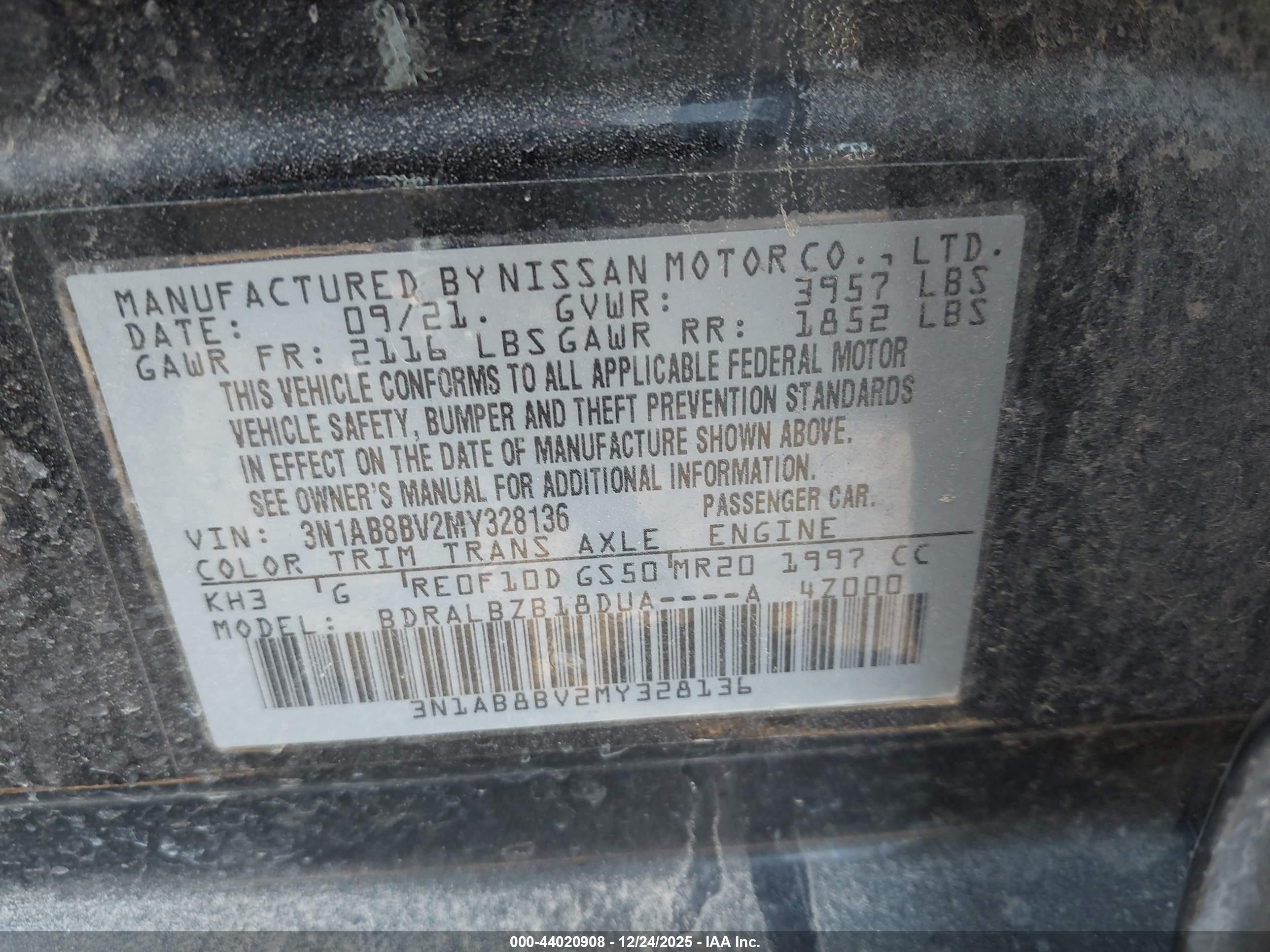 NISSAN SENTRA image 9