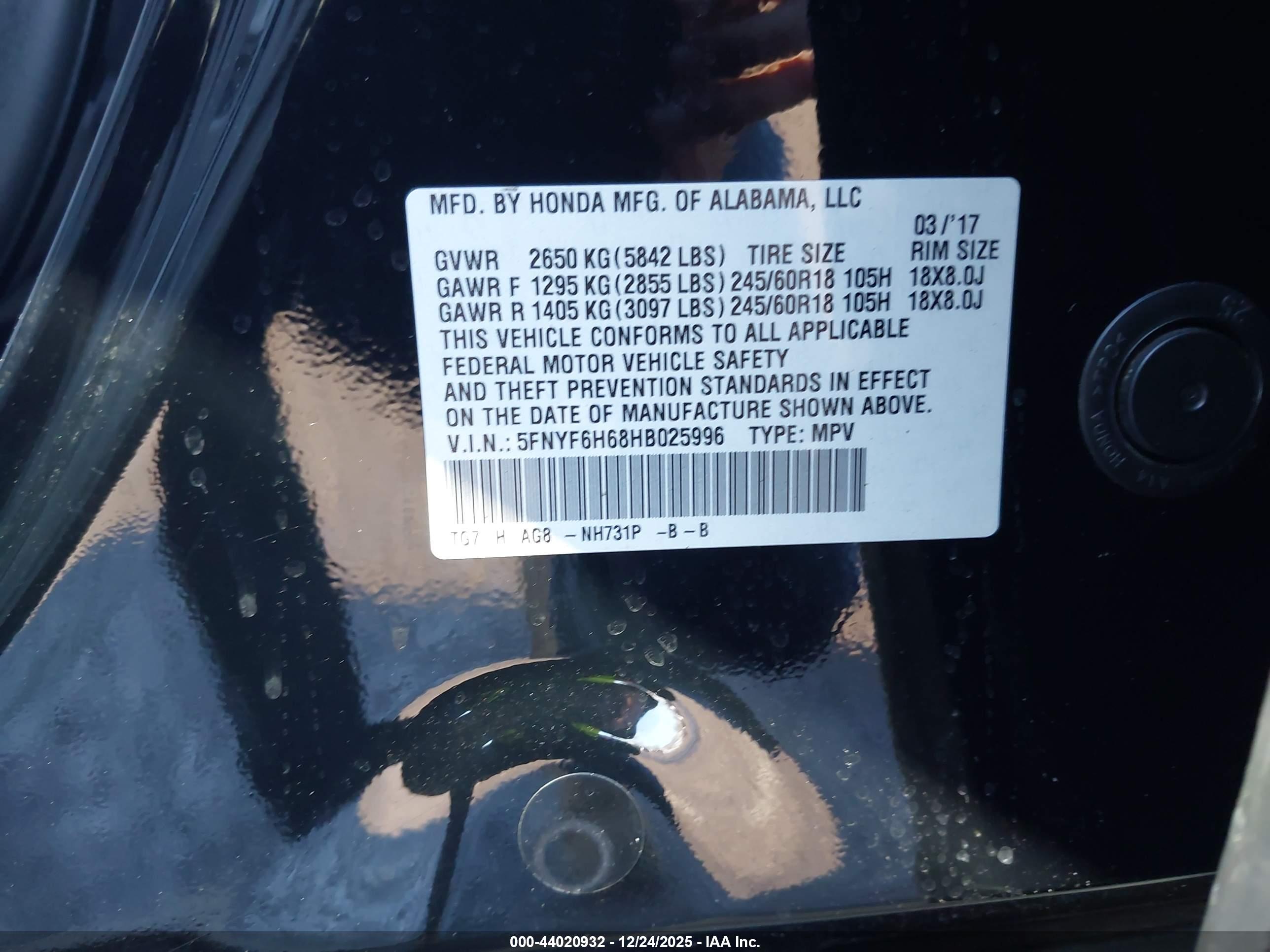 HONDA PILOT image 9