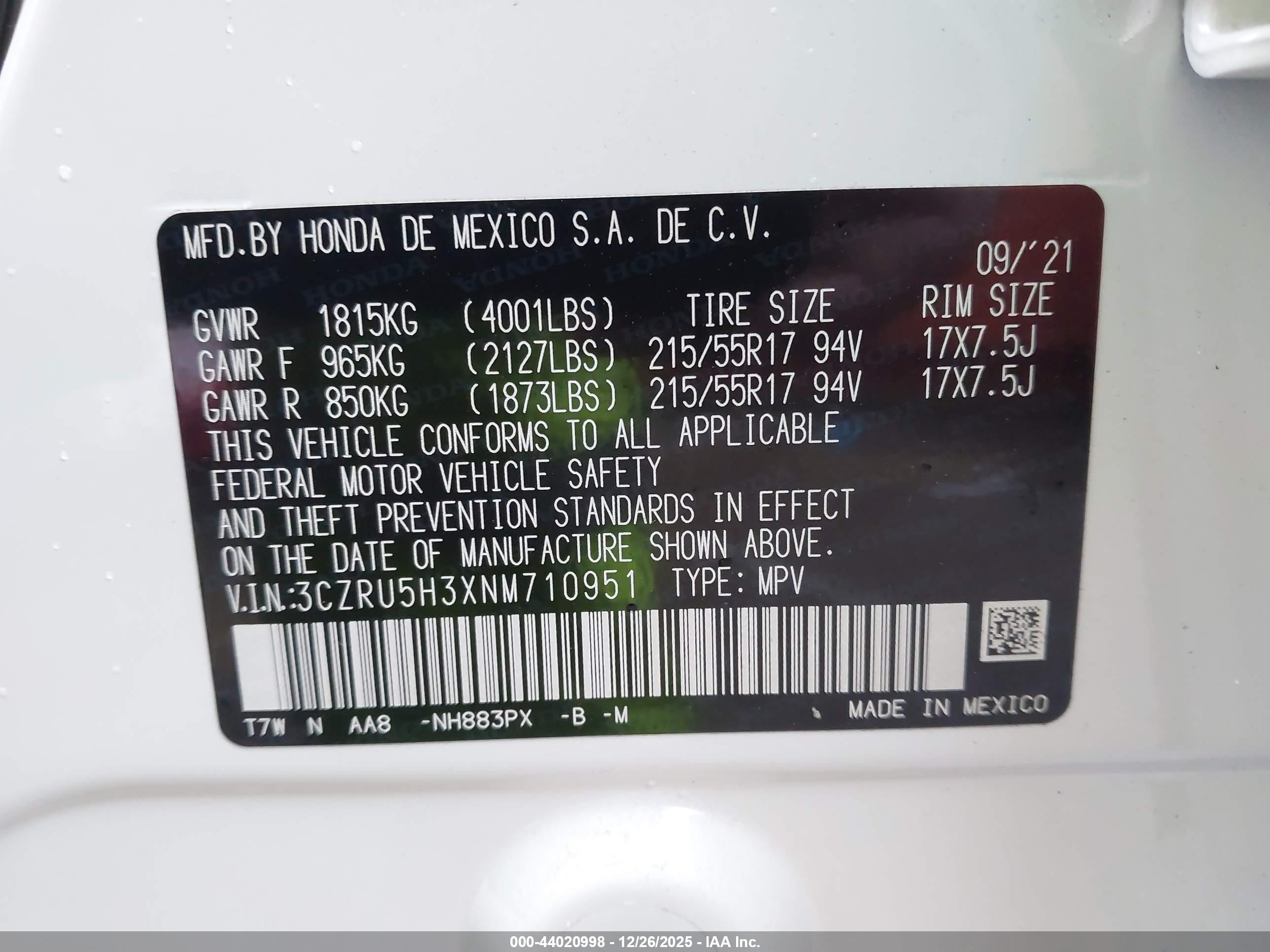 HONDA HR-V image 9