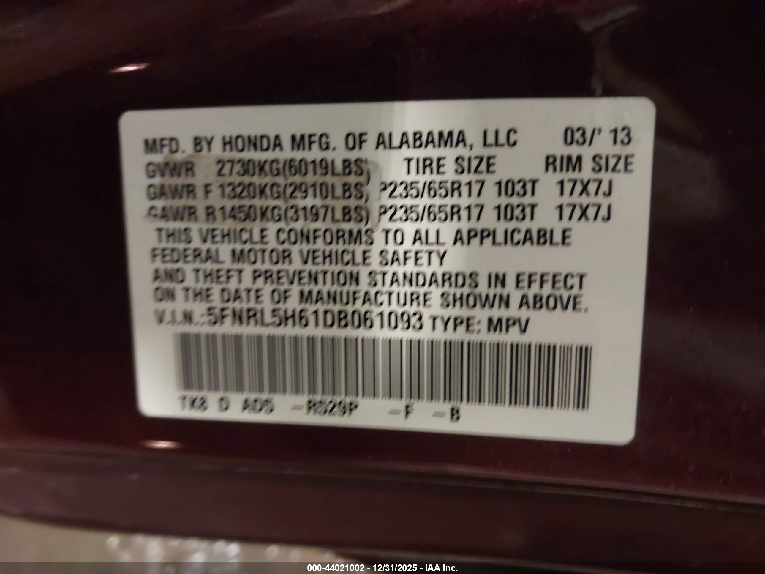 HONDA ODYSSEY image 9