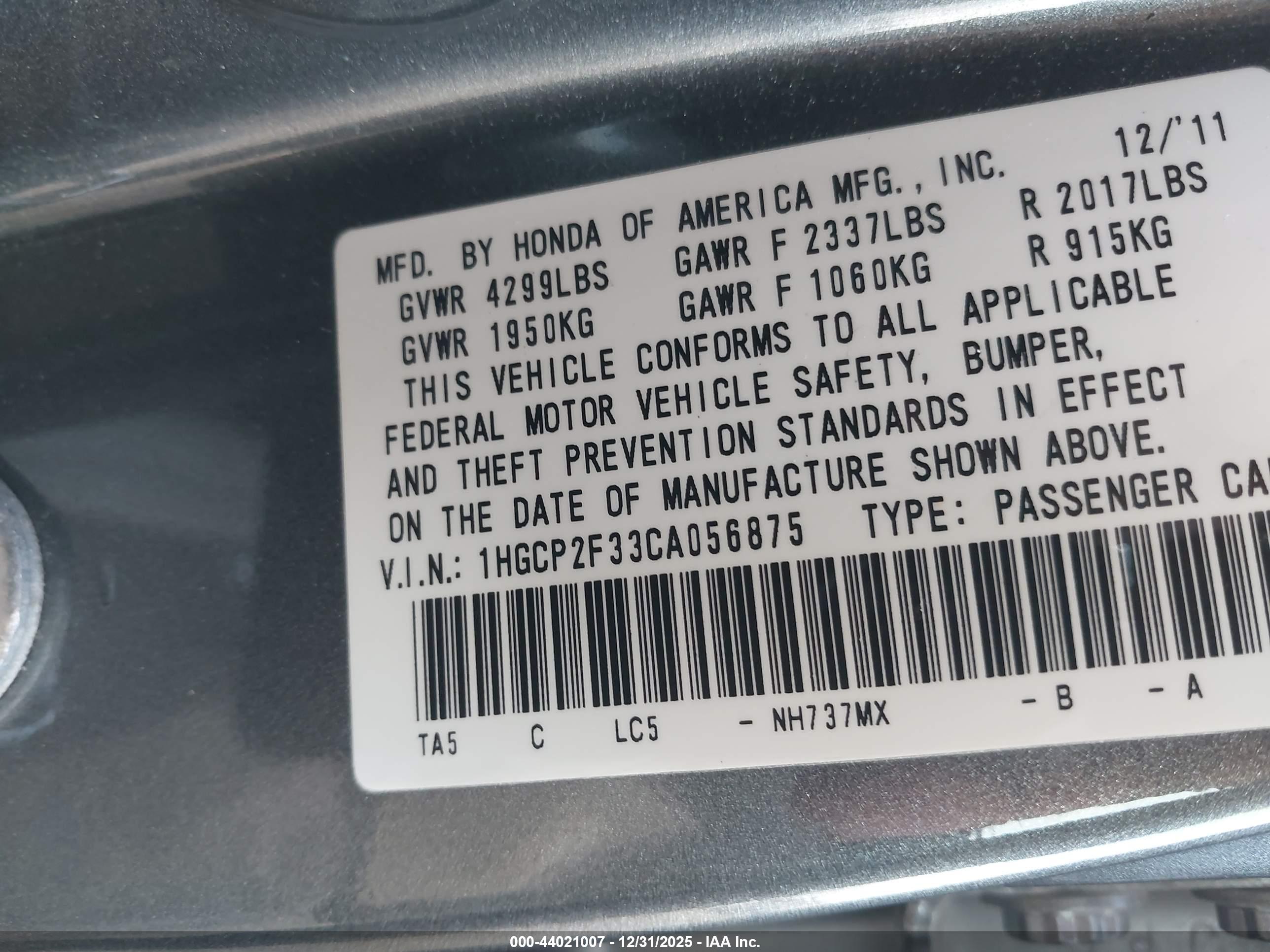 HONDA ACCORD image 9