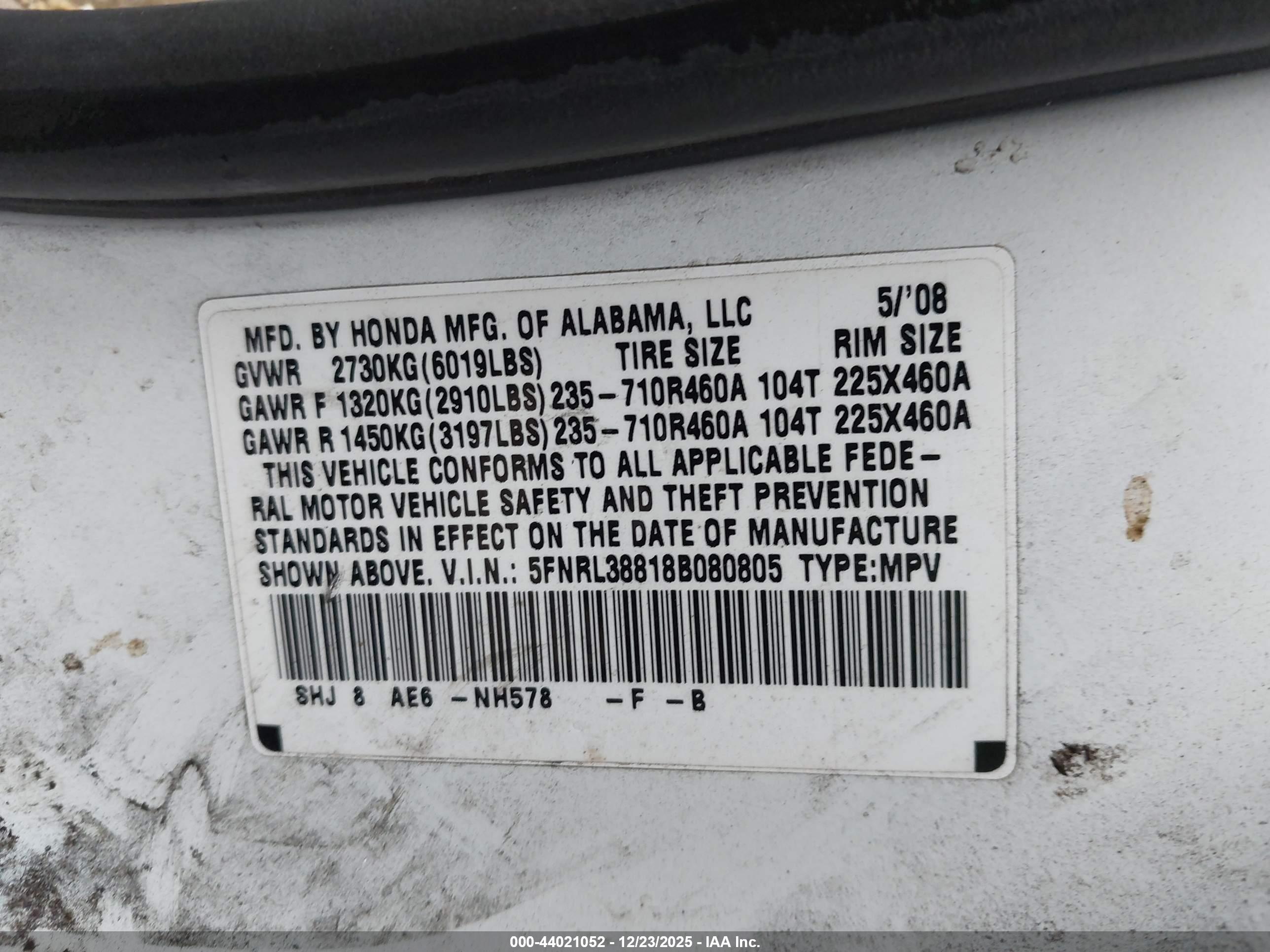 HONDA ODYSSEY image 9