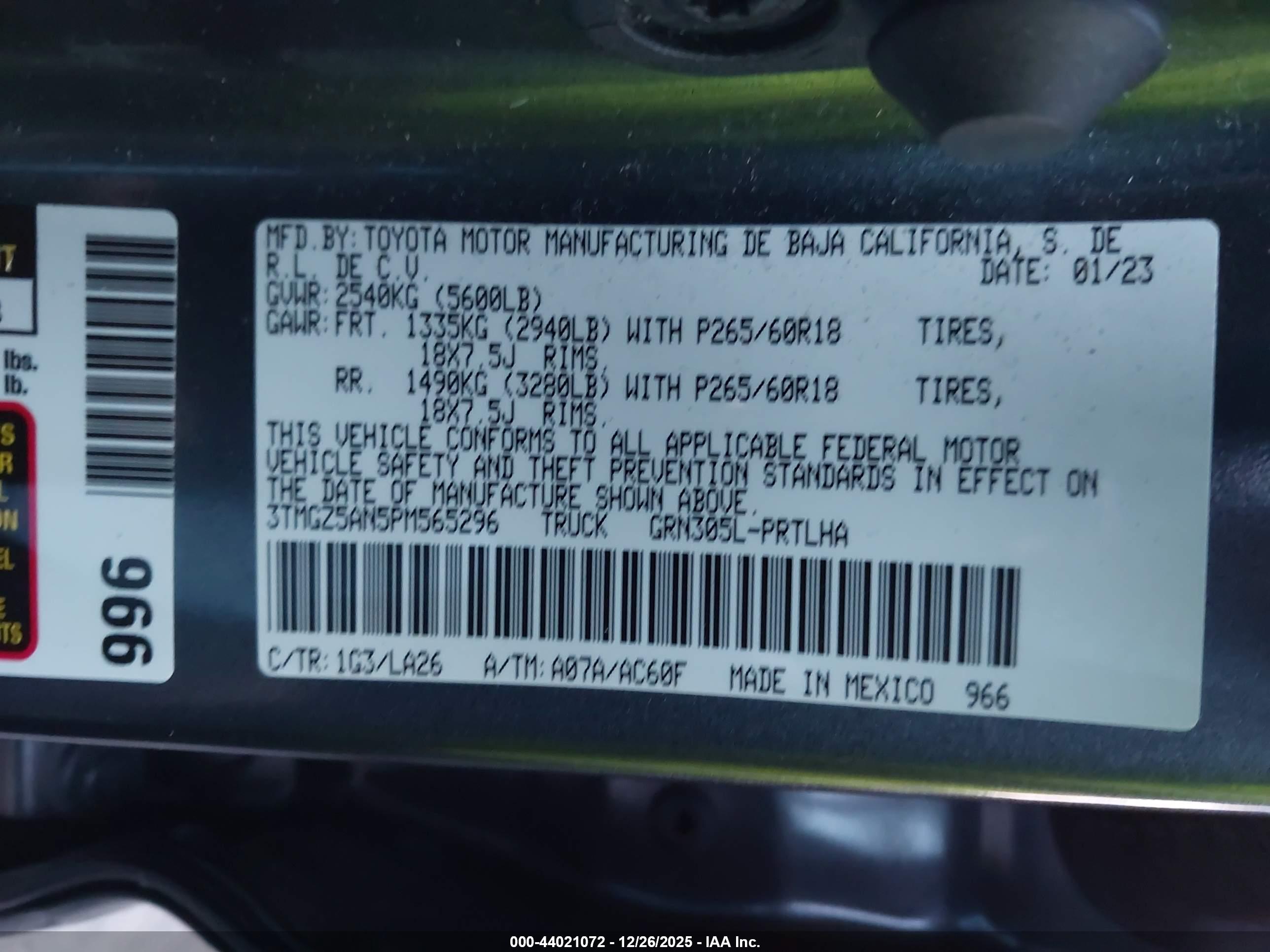 TOYOTA TACOMA image 9