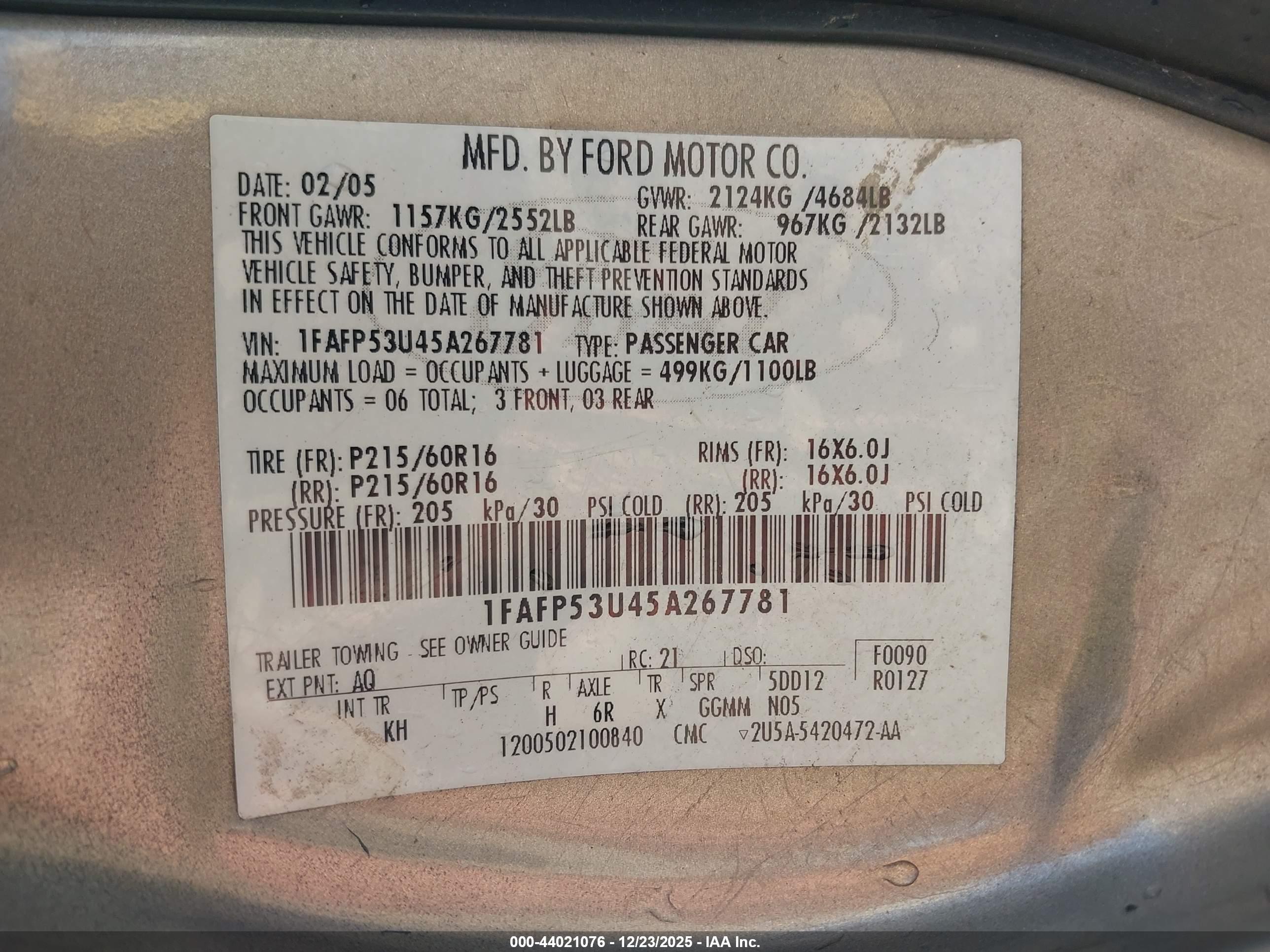 FORD TAURUS image 9