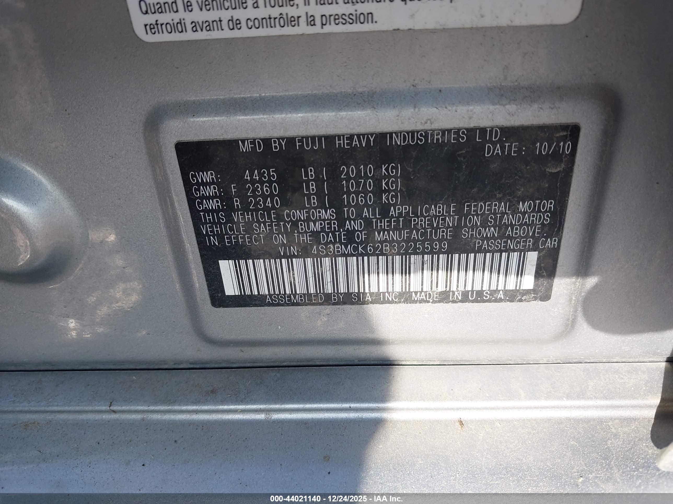 SUBARU LEGACY image 9