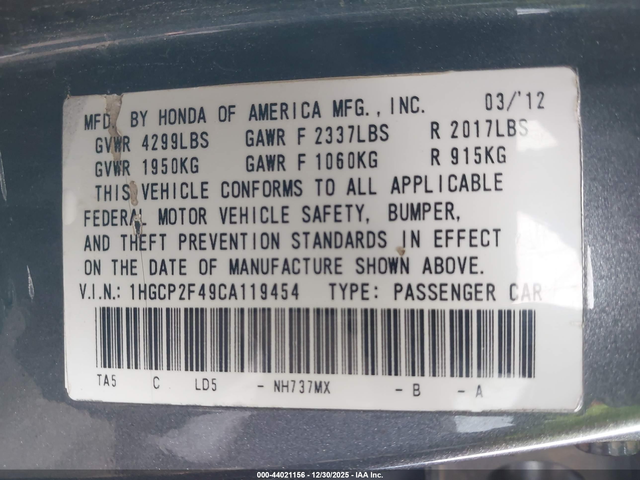 HONDA ACCORD image 9