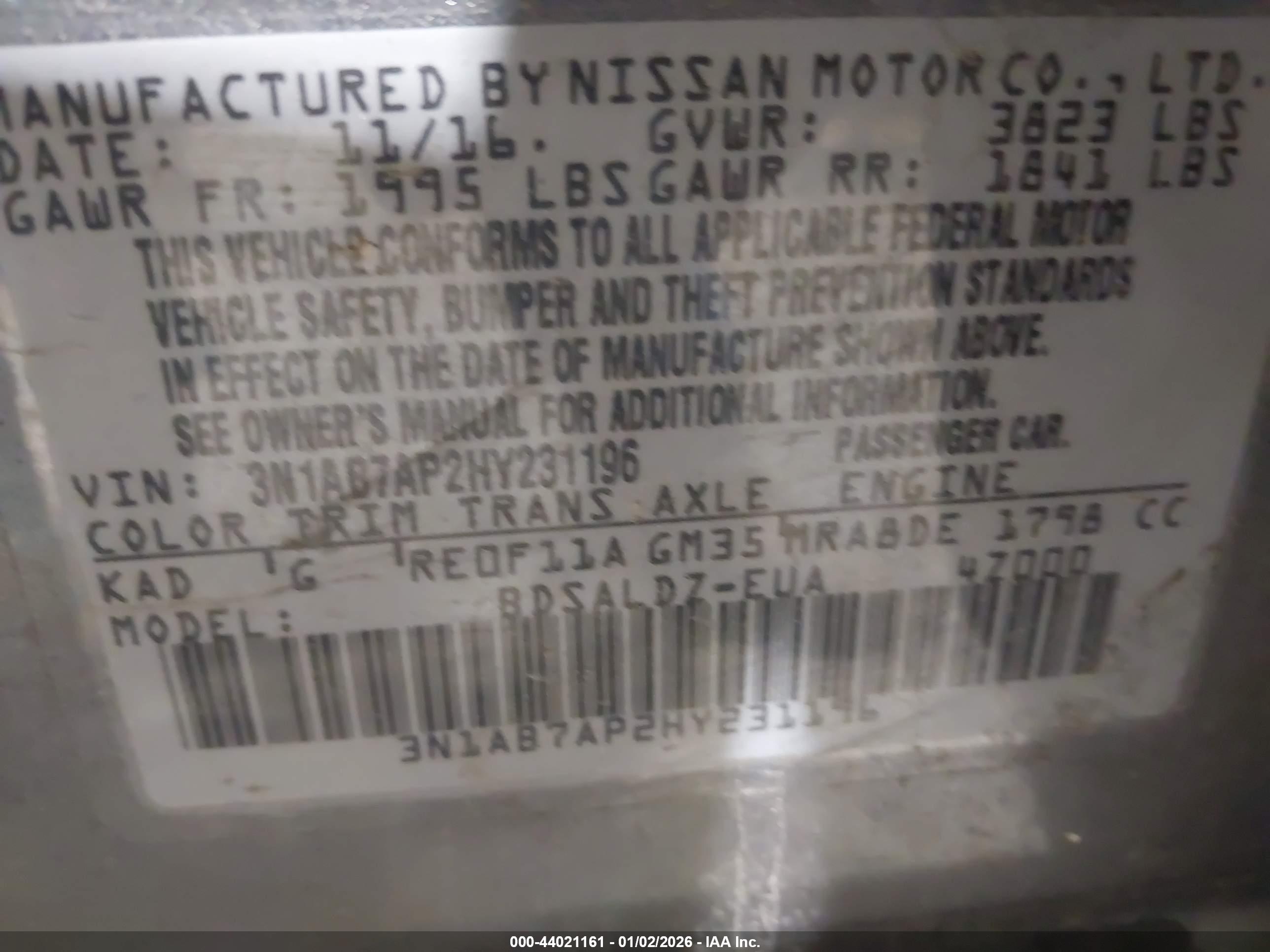 NISSAN SENTRA image 9