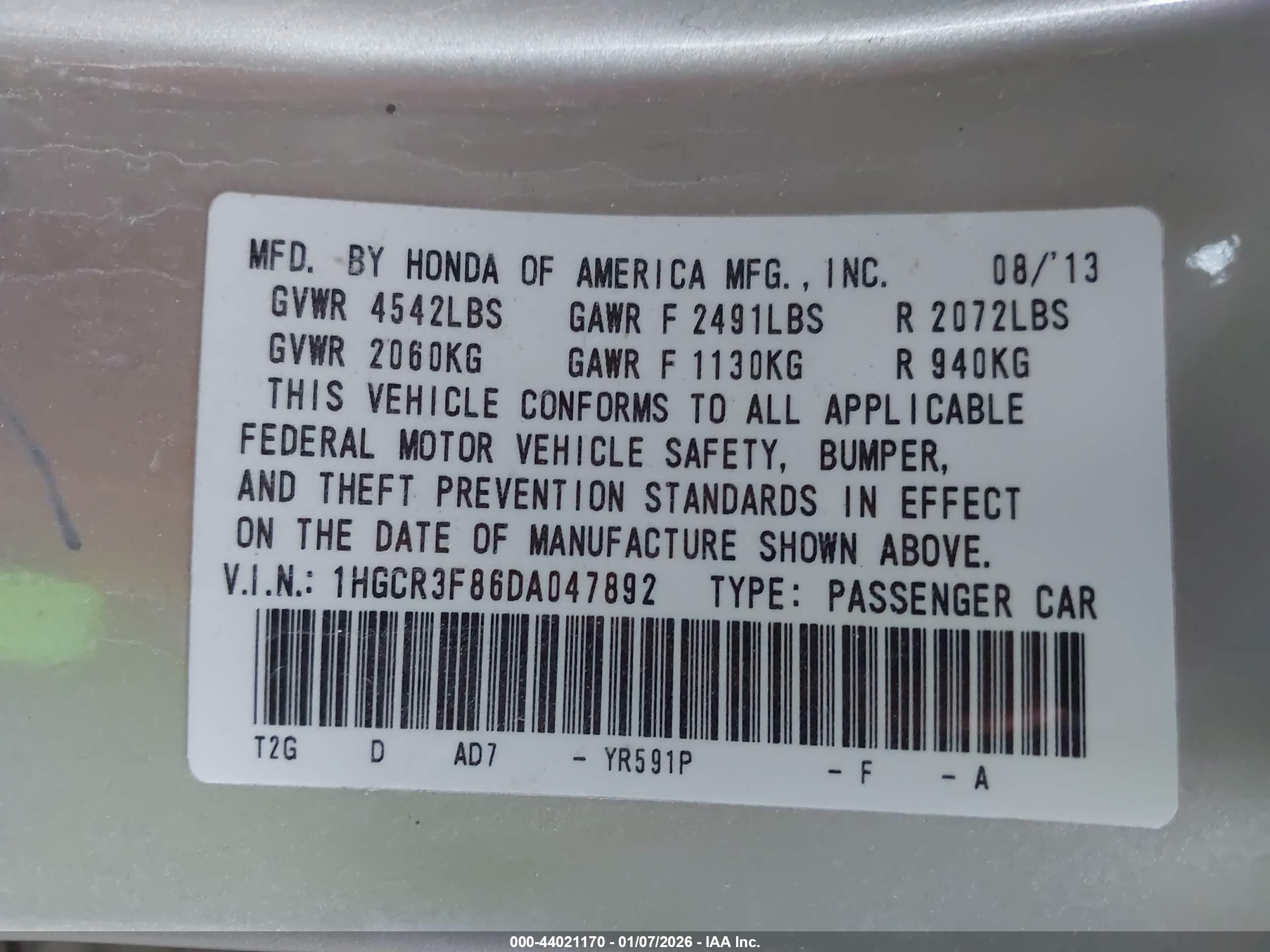HONDA ACCORD image 9