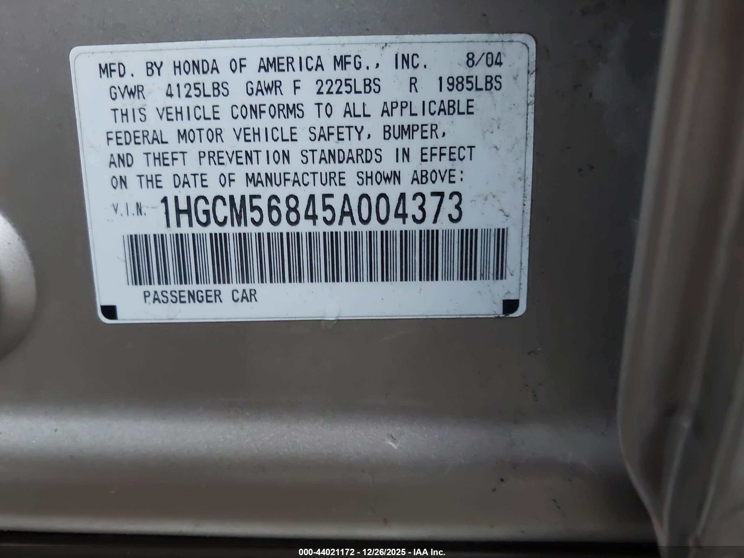 HONDA ACCORD image 9