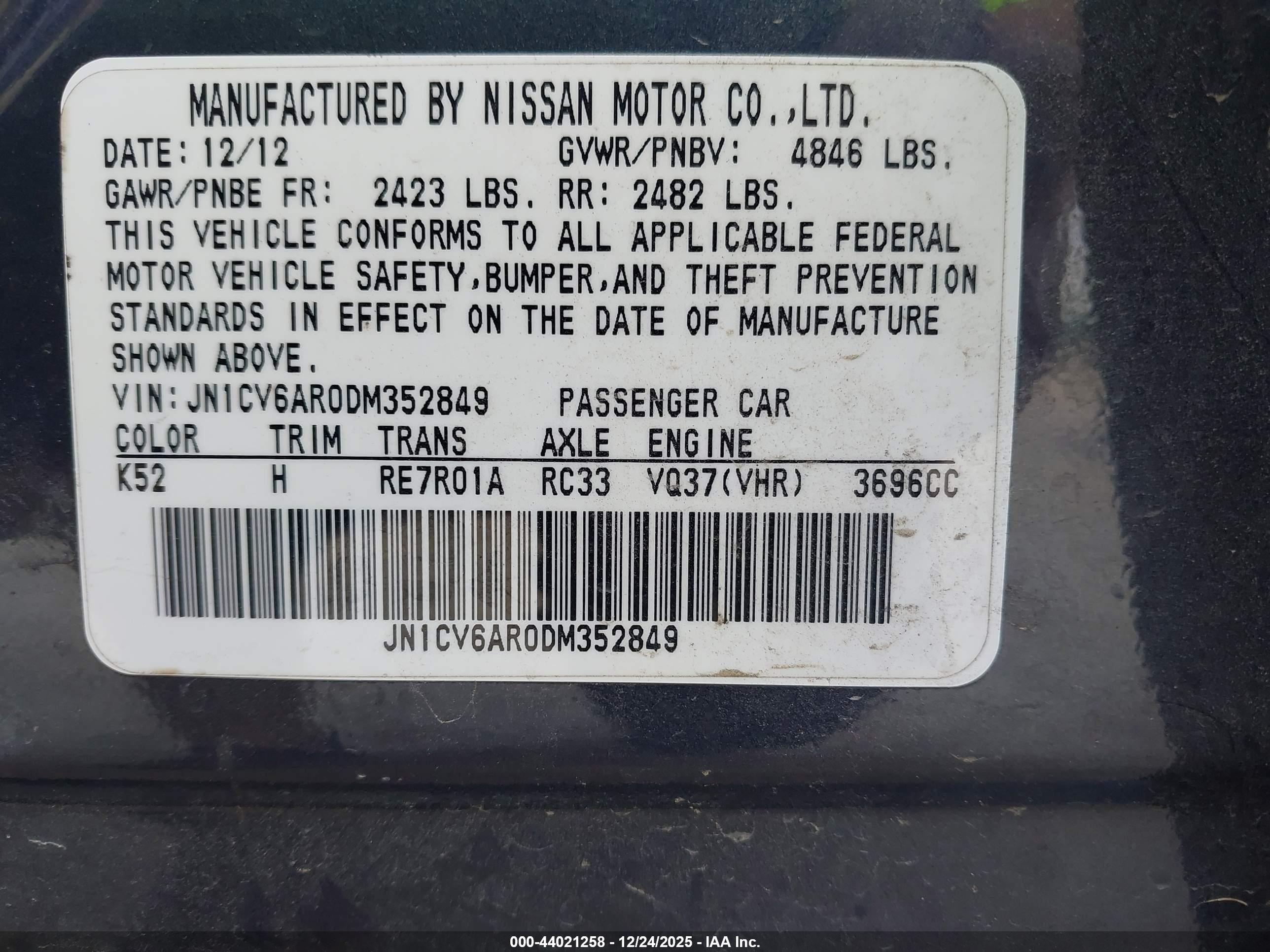 INFINITI G37X image 9