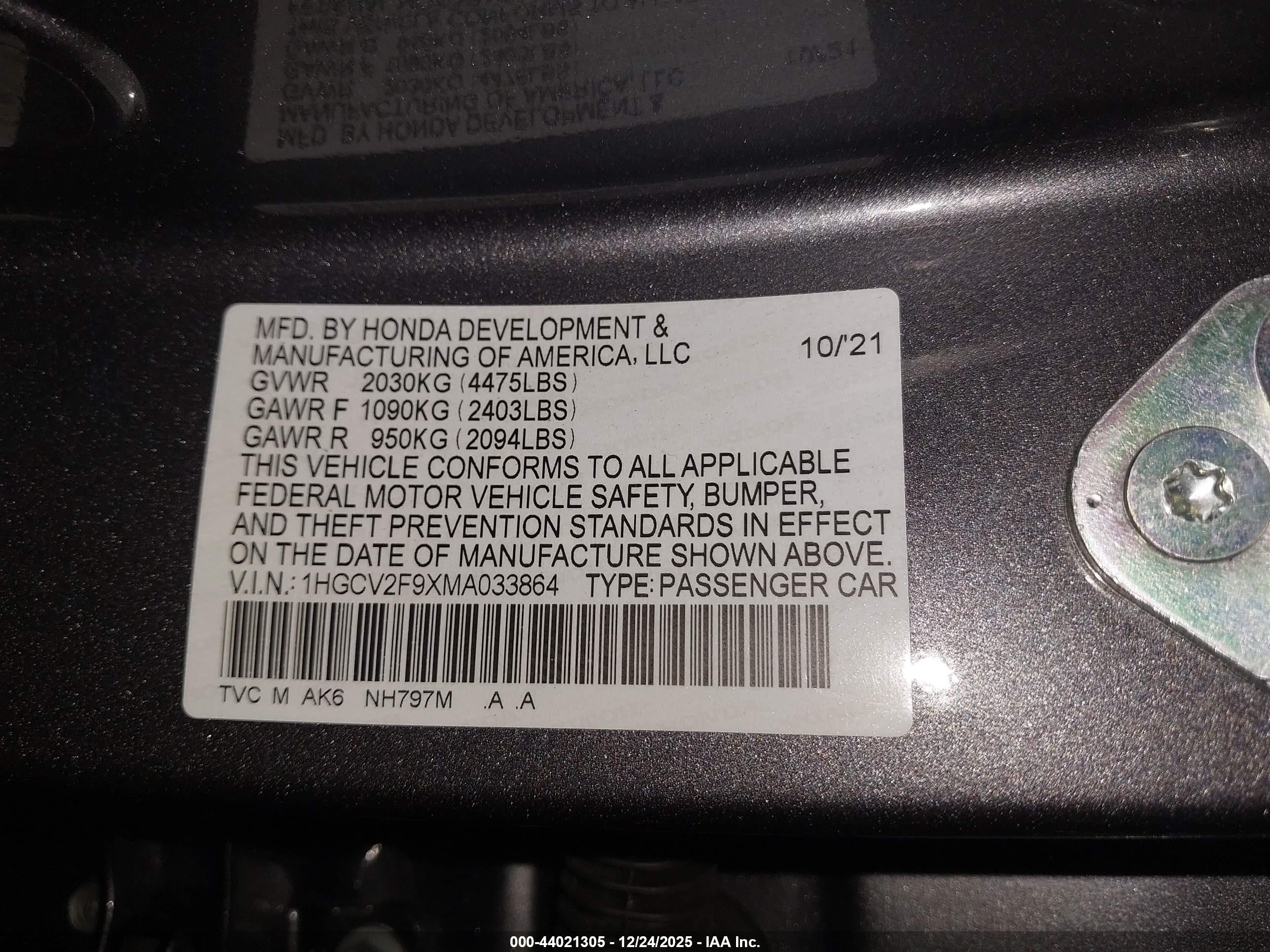 HONDA ACCORD image 9
