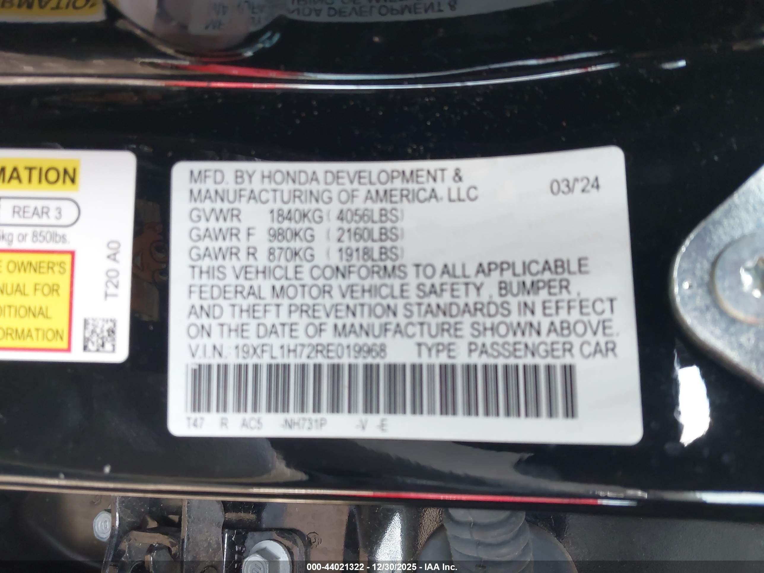 HONDA CIVIC image 9